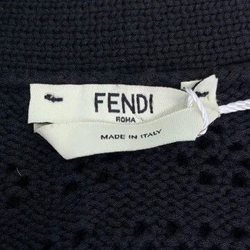 Fendi Fendi Black Logo Pattern Knit Cardigan Size US XS / EU 42 / 0 - 5 Thumbnail
