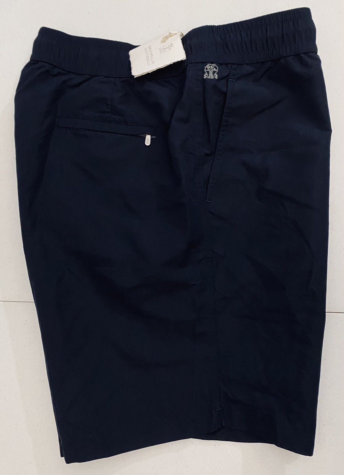 Brunello Cucinelli Brunello Cucinelli 🇮🇹 Dark Blue Resort Swim Shorts XL NWT Size US 38 / EU 54 - 4 Thumbnail
