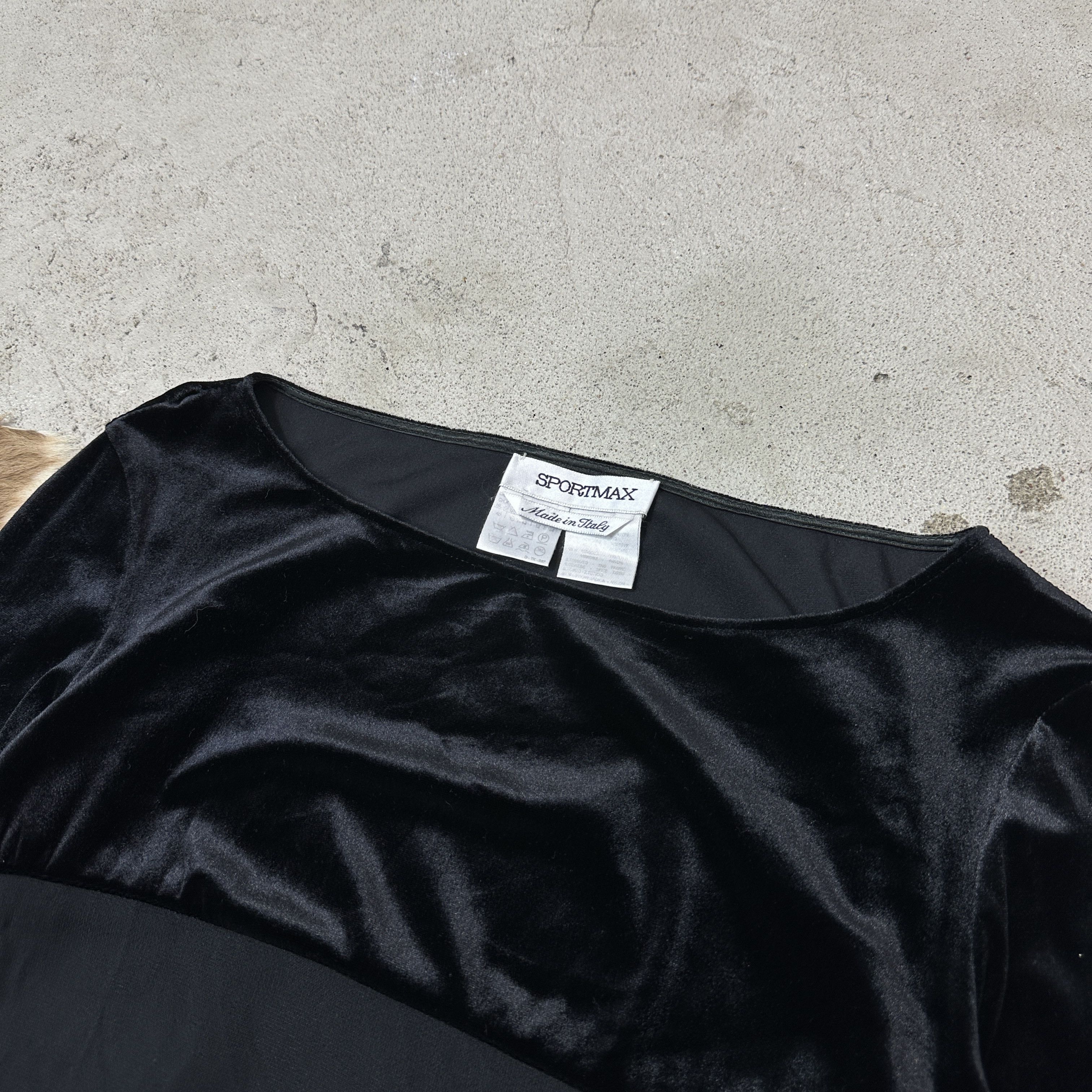 Max Mara Vintage Velvet Gothic Romantic Max Mara Mini Dress Y2K Size M / US 6-8 / IT 42-44 - 4 Thumbnail