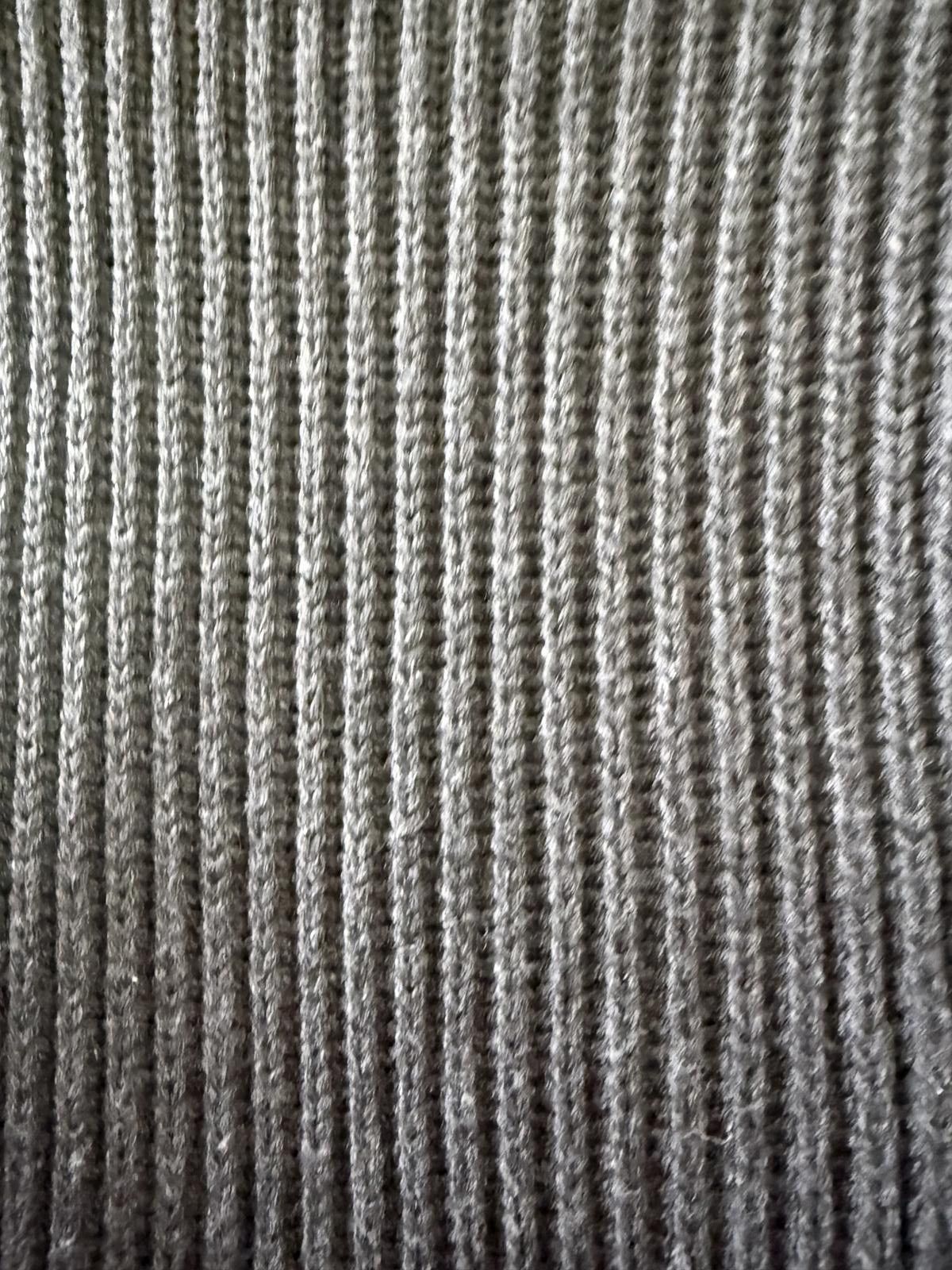 Superdry Superdry JPN Standard Original Goods Grey Ribbed Knit Scarf Size ONE SIZE - 4 Thumbnail