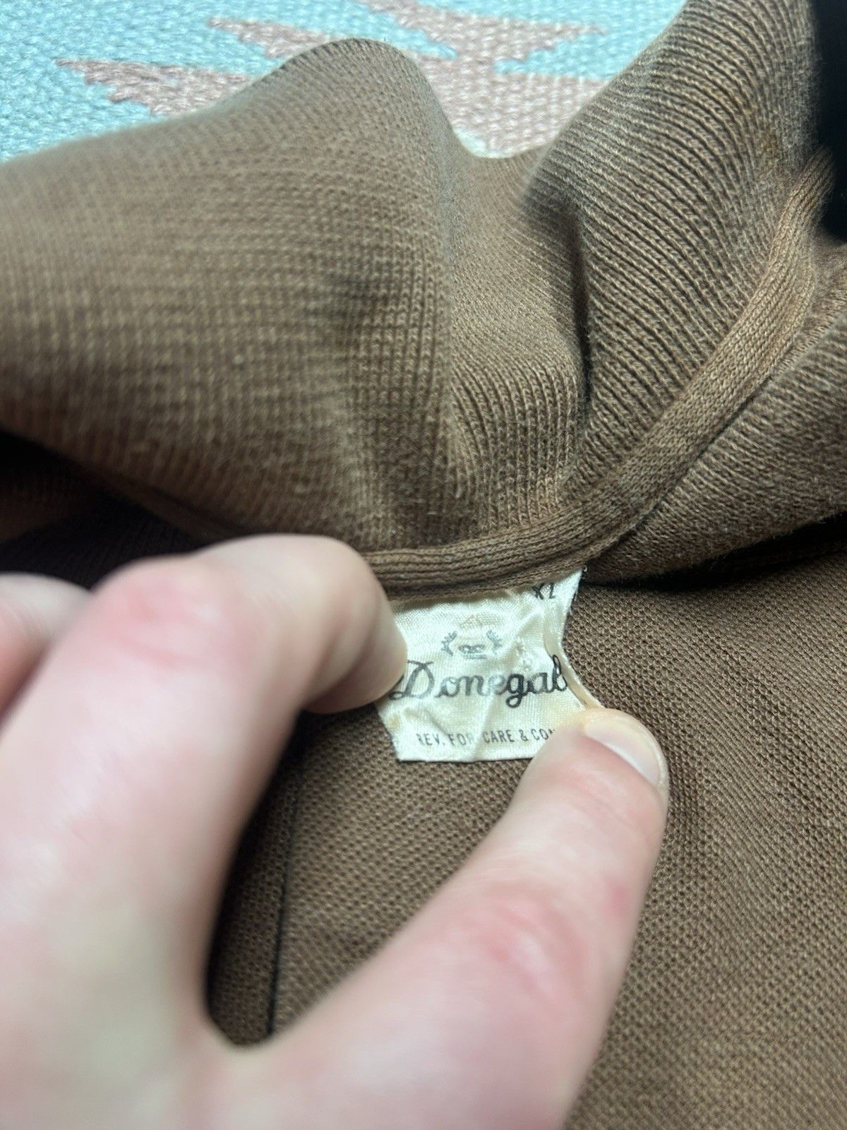 Vintage Vintage 70s polo shirt Donegal blank soft poly cotton L/XL Size US L / EU 52-54 / 3 - 7 Thumbnail