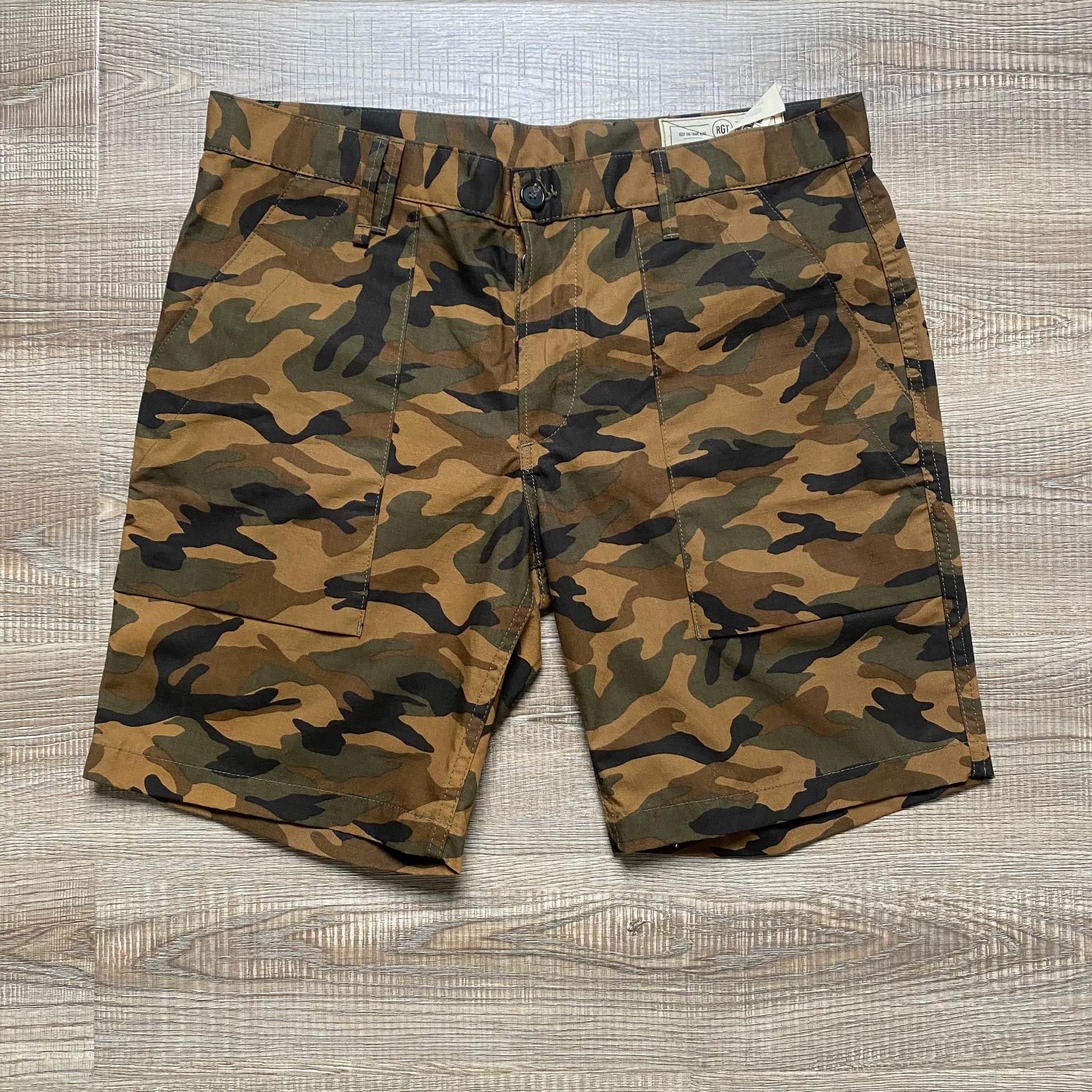 Other RGT Camouflage Cotton Ripstop Vintage Shorts Size US 34 / EU 50 - 1 Thumbnail