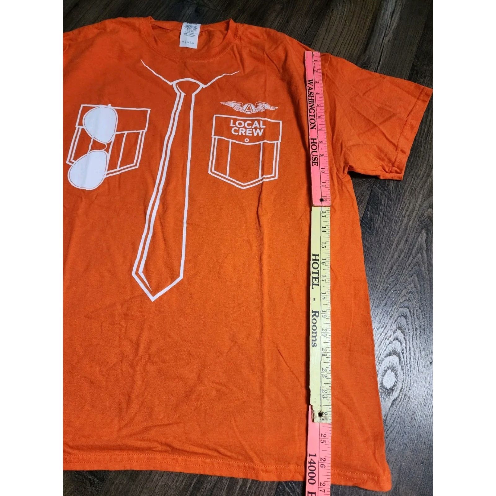 Gildan Gildan Mens XL Lady Antebellum 2015 Wheels Up Tour T-Shirt Double-Sided Orange Size US XL / EU 56 / 4 - 4 Thumbnail