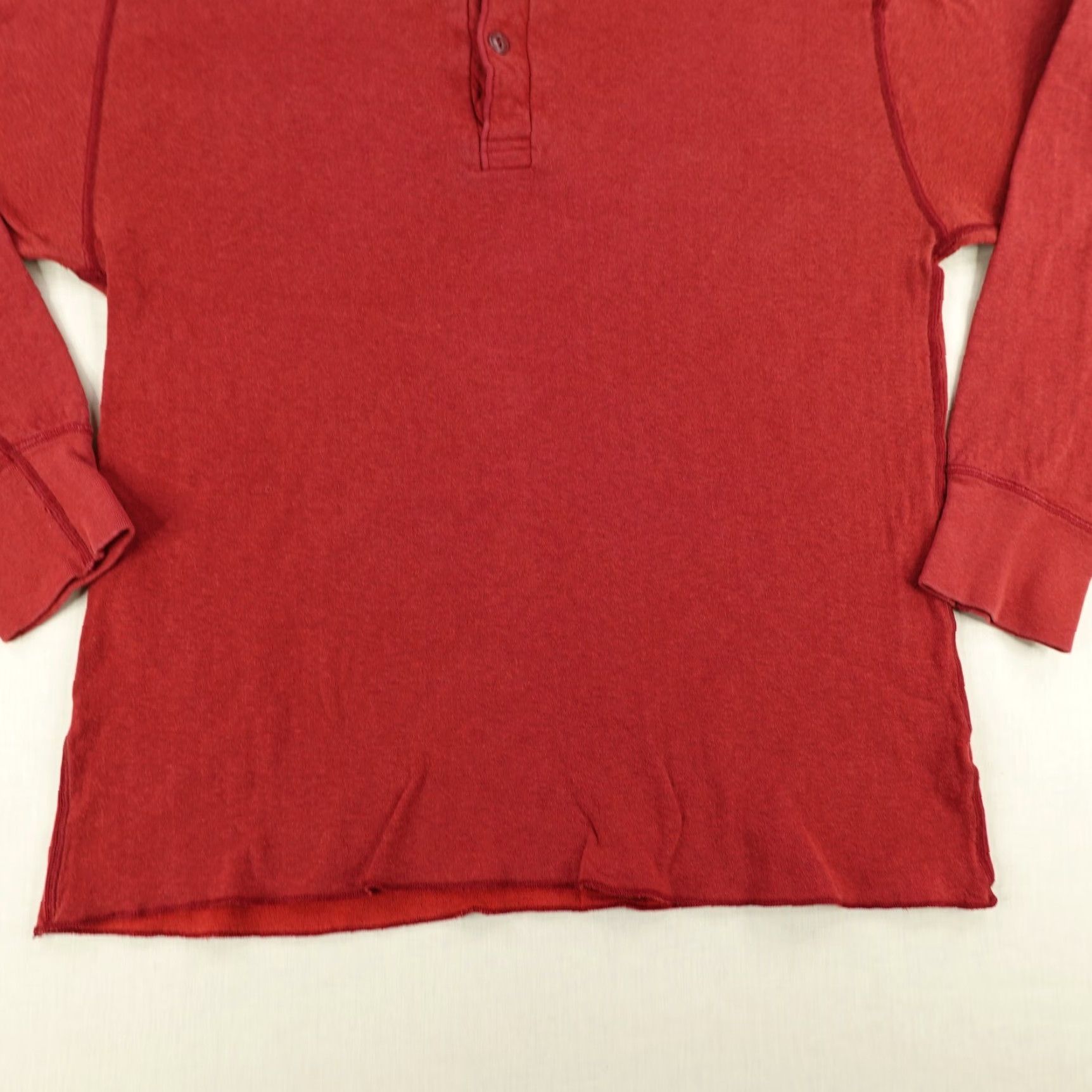 Vintage LL Bean Shirt Mens Large Red River Driver Thermal Henley Wool Blend Pullover Size US L / EU 52-54 / 3 - 3 Thumbnail