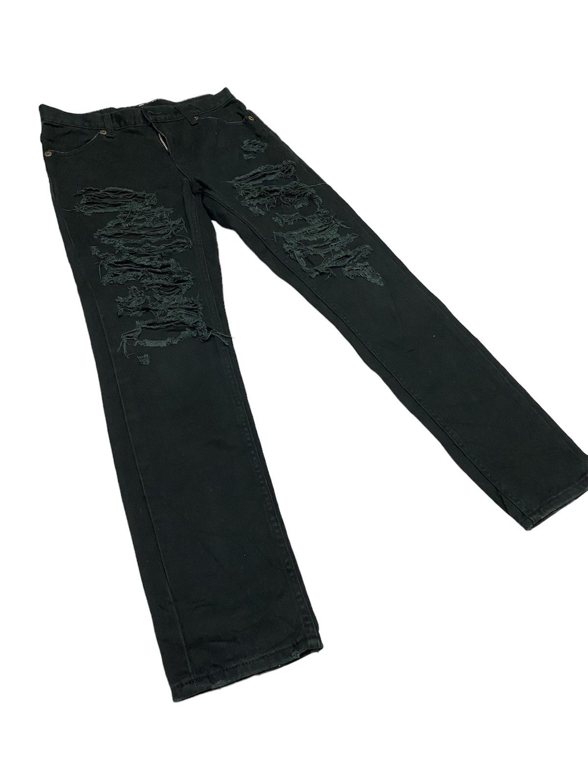 If Six Was Nine X-girl distressed crust punk pants Size US 28 / EU 44 - 4 Thumbnail