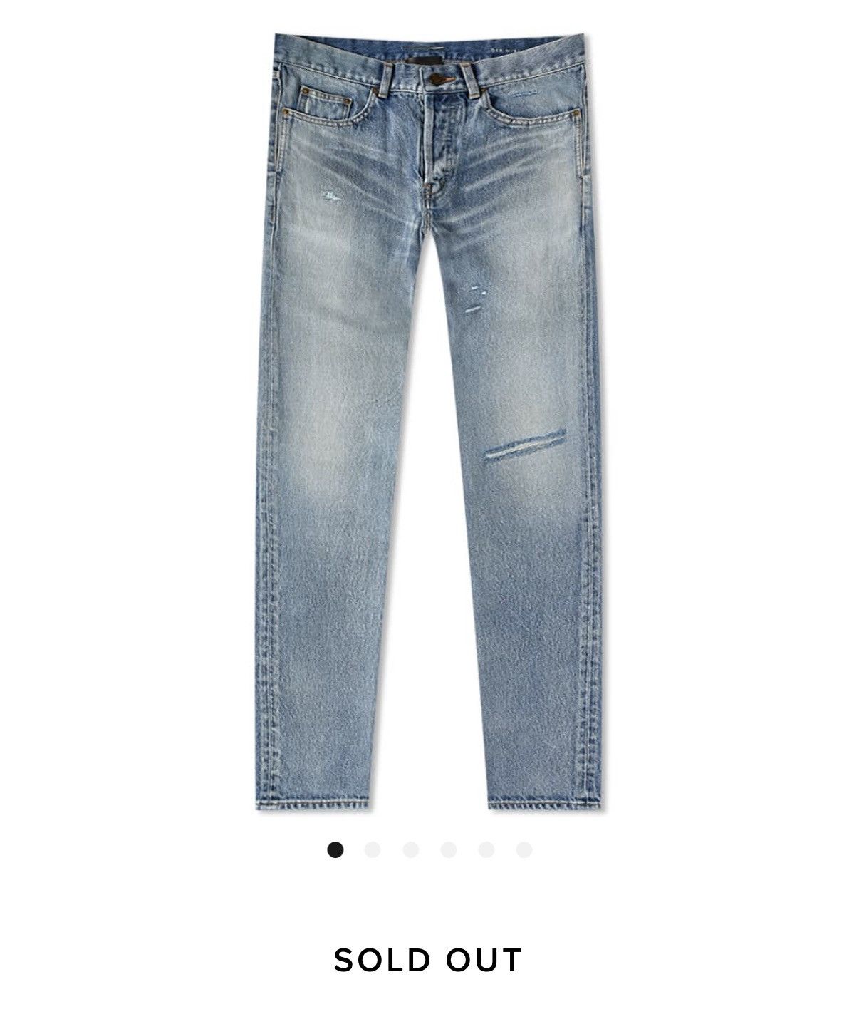 Saint Laurent Paris Saint Laurent Santa Monica wash rip trash jeans 32 grail d18 Size US 32 / EU 48 - 4 Thumbnail