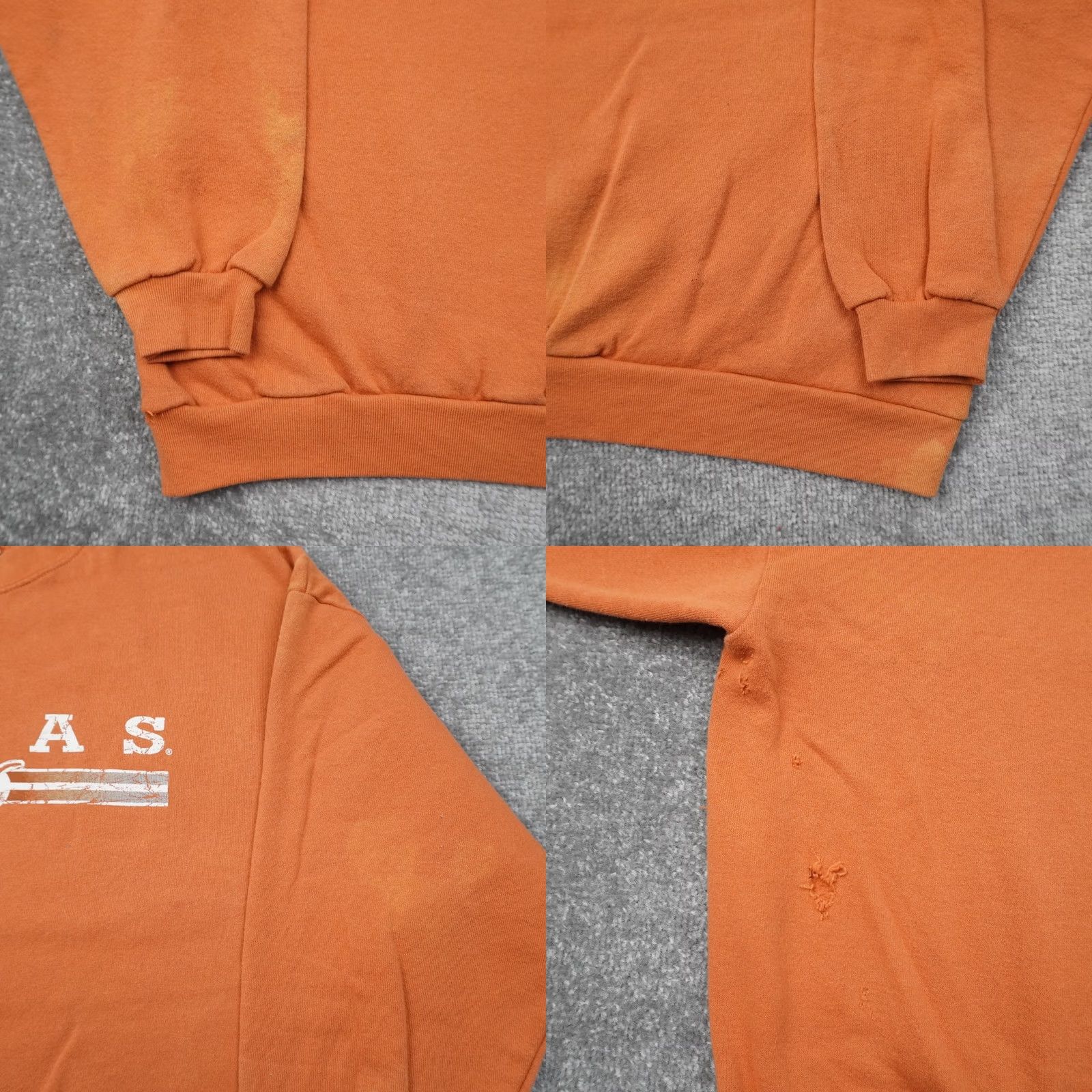Thrasher VINTAGE University of Texas Thrashed Mens 2XL Orange Long Sleeve T-Shirt Size US XXL / EU 58 / 5 - 8 Thumbnail