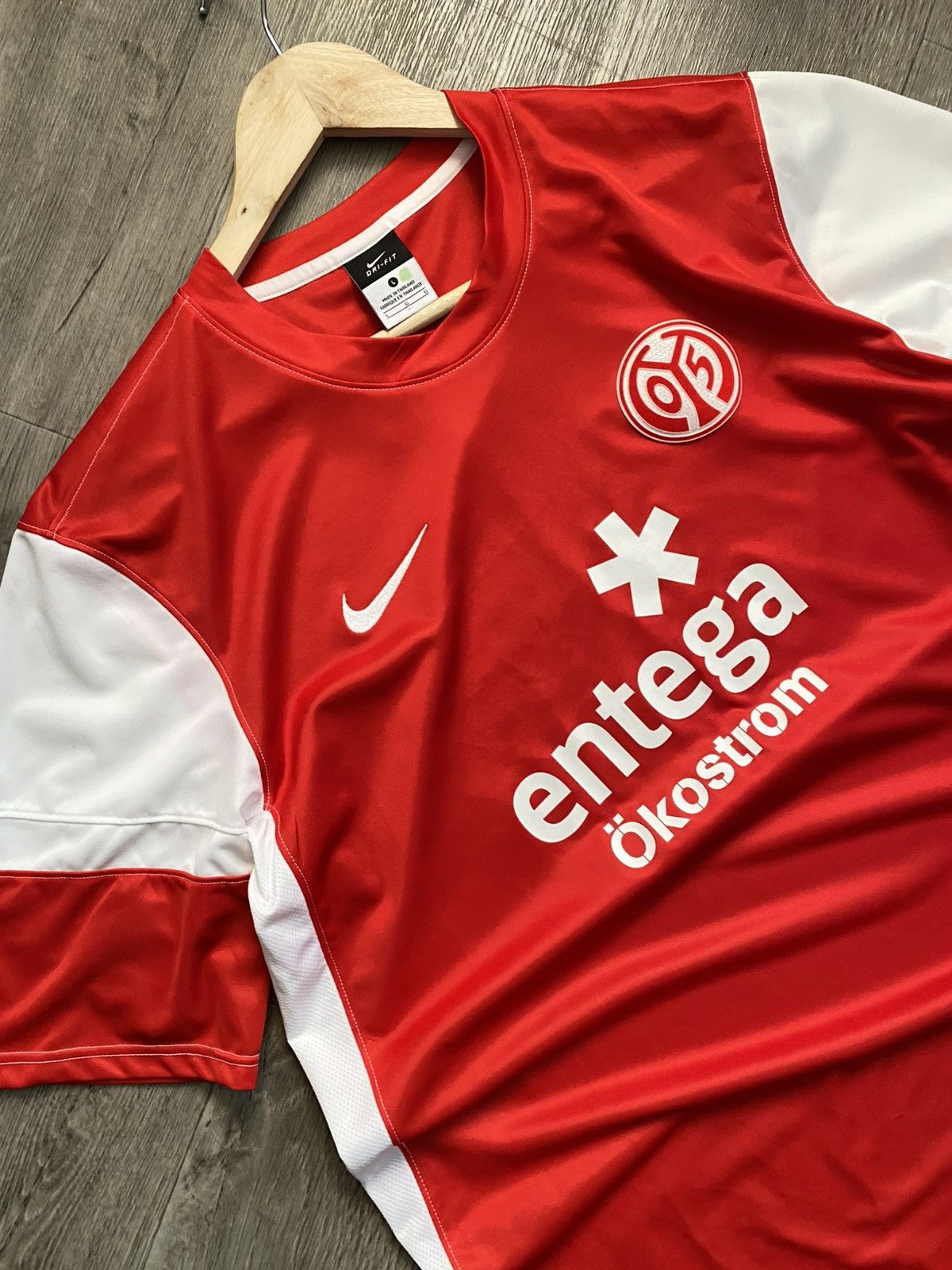 Nike 🫧MAINZ 05 2011 2012 HOME FOOTBALL SHIRT SOCCER JERSEY NIKE Size US L / EU 52-54 / 3 - 2 Thumbnail