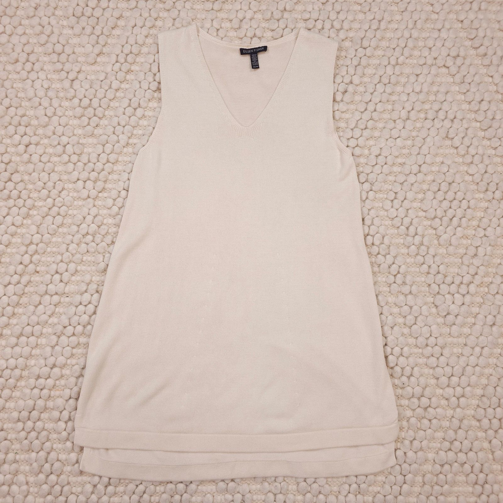 Eileen Fisher Eileen Fisher Knit Tunic Tank Natural Beige Sz Extra Small Size XS / US 0-2 / IT 36-38 - 5 Thumbnail