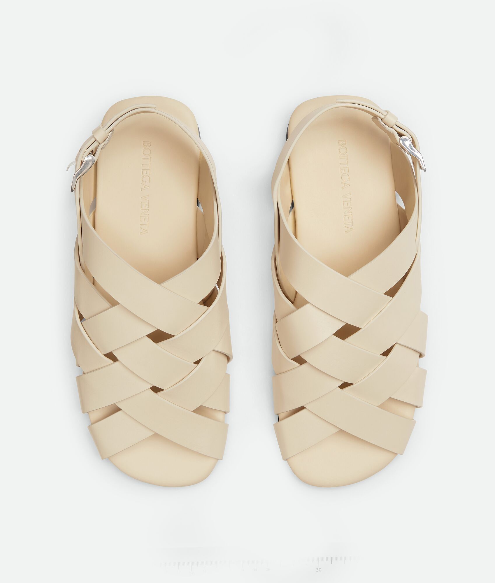 Bottega Veneta o1bcso1str0925 Alfie Sandals in Sea Salt Size US 11 / EU 44 - 4 Thumbnail