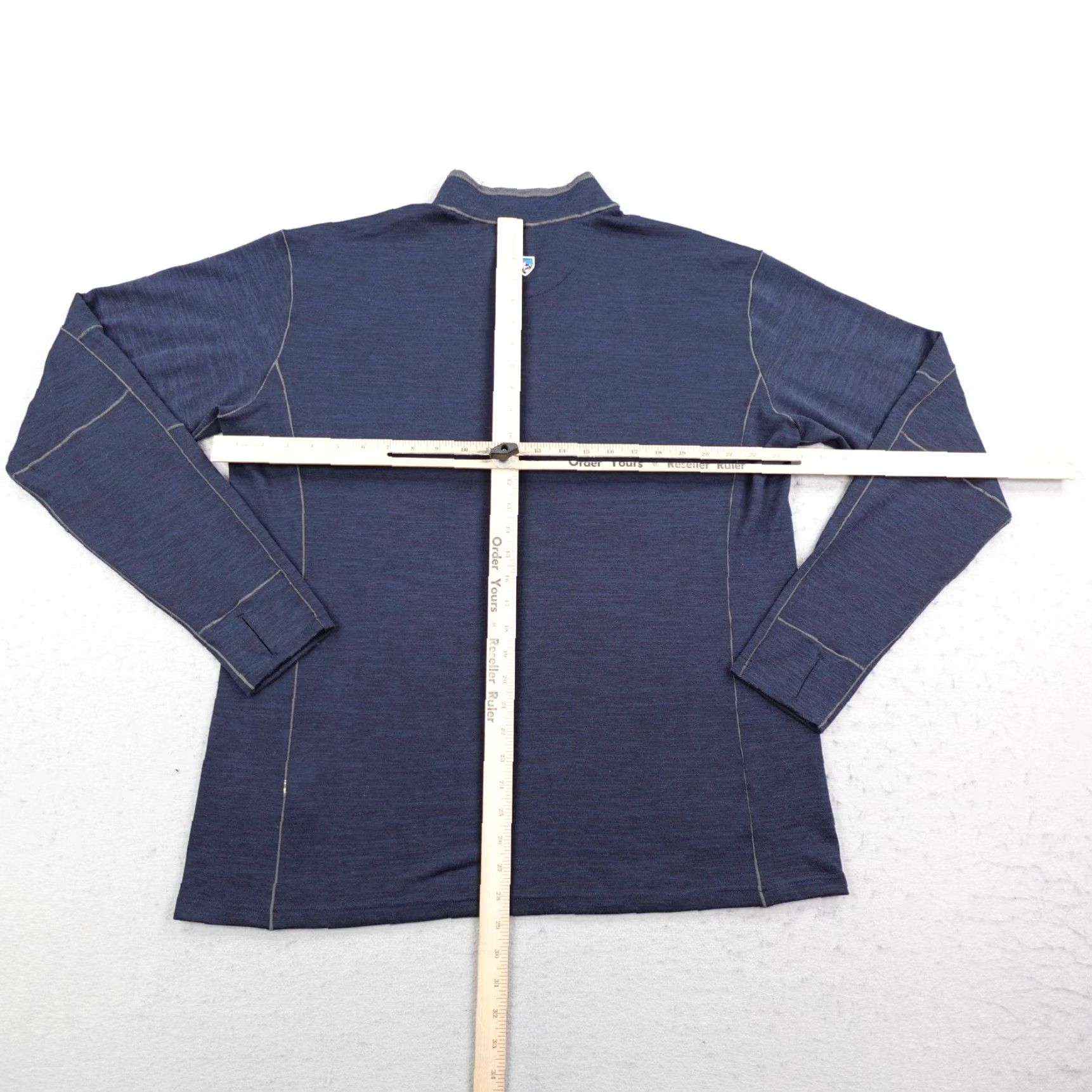 Vintage Kuhl Mens Sweater 2XL Gray Ryzer 1/4 Zip Pullover Knit Hiking Outdoors Mock Neck Size US XXL / EU 58 / 5 - 7 Thumbnail