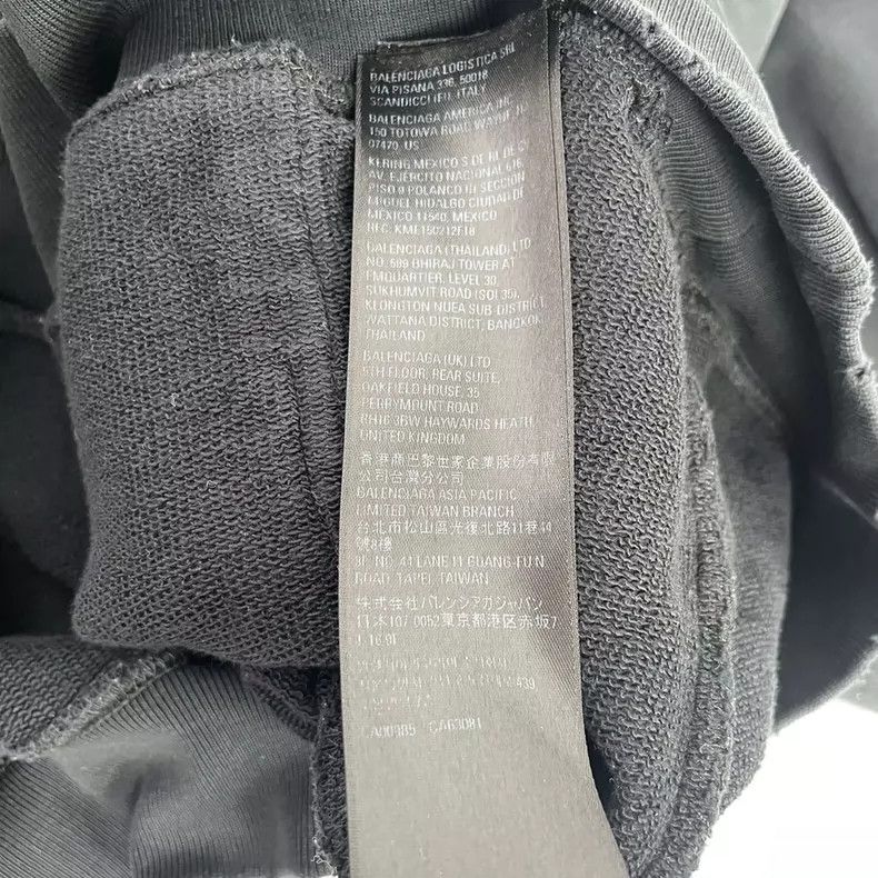 Balenciaga Balenciaga Hoodie cotton crackle letter s black Size US S / EU 44-46 / 1 - 4 Thumbnail