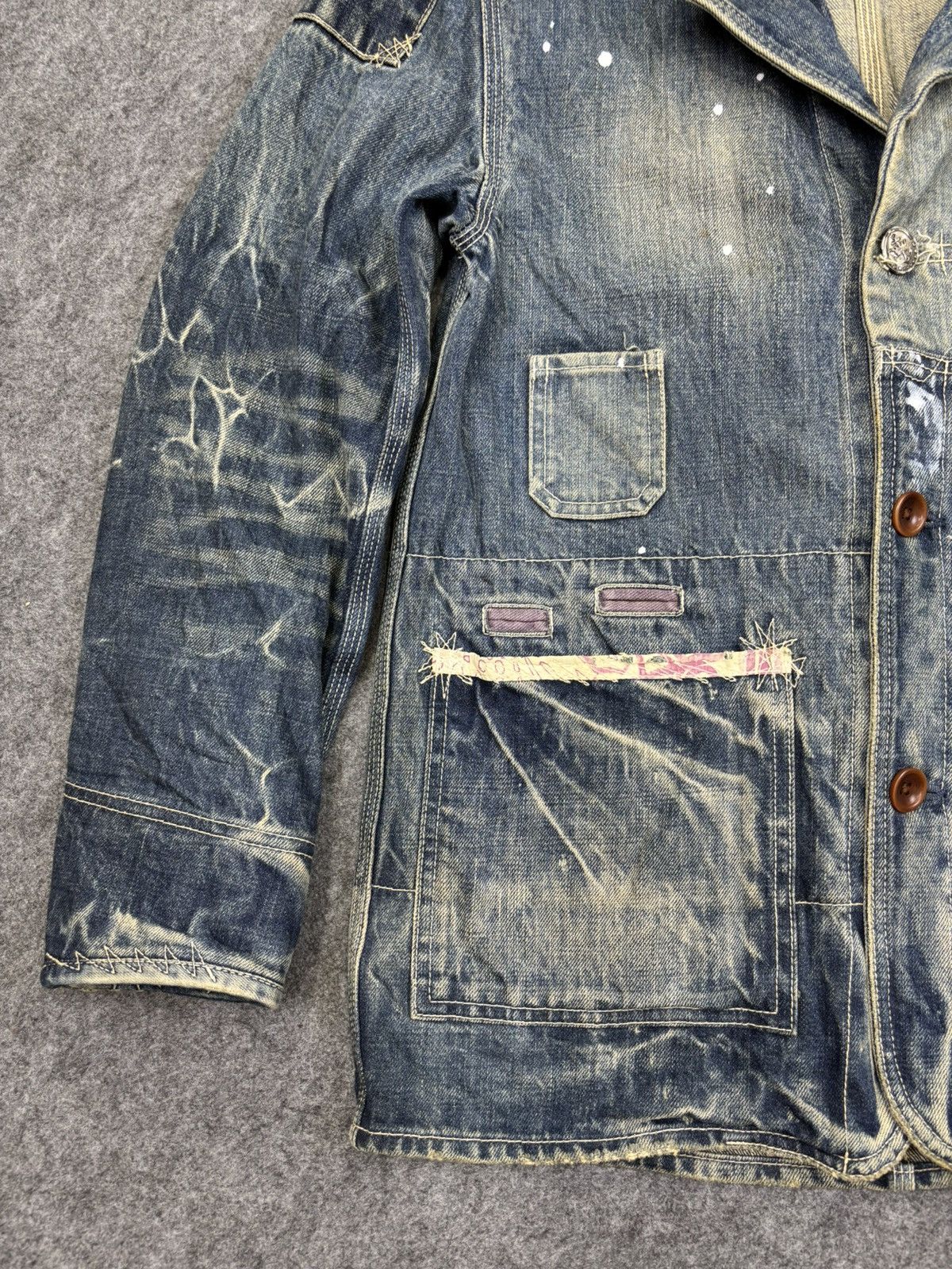 Paul Smith 💥Old Man Style💥Full Denim Charecter Chore Jacket F775 Size US S / EU 44-46 / 1 - 17 Thumbnail