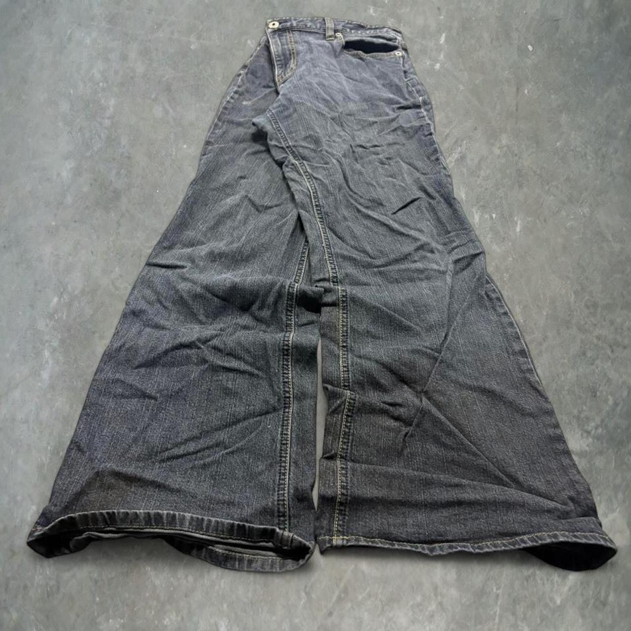 Vintage Crazy Vintage Y2K/2000s Flared Dark Wash Denim Jeans! Size US 36 / EU 52 - 1 Thumbnail