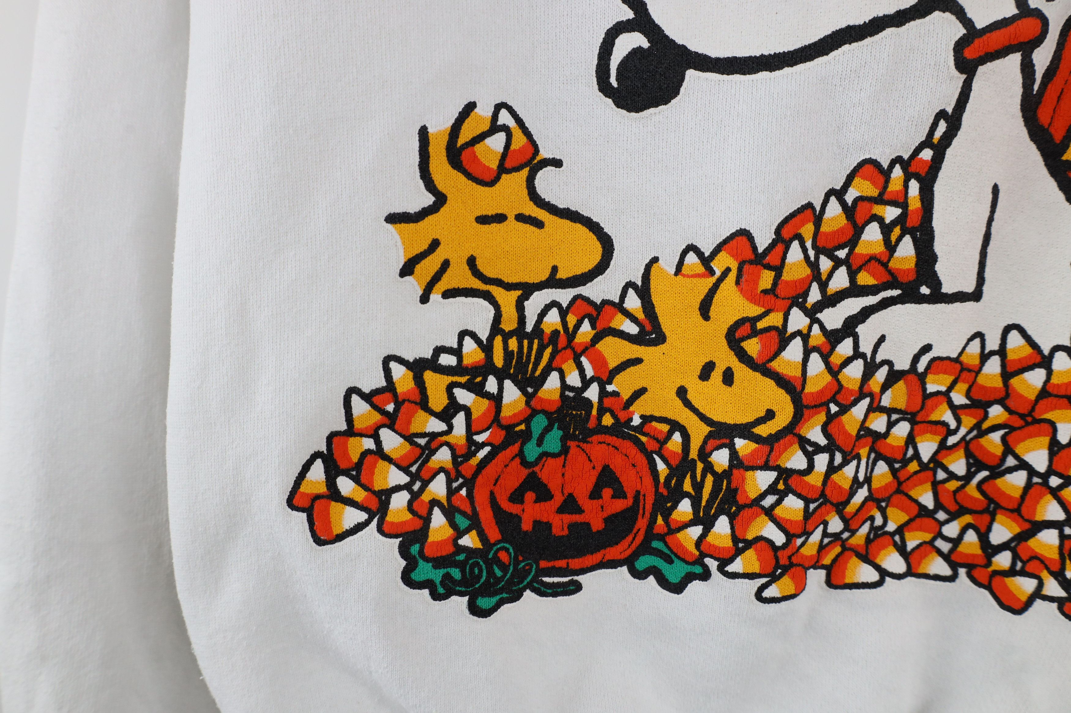 Vintage Vintage 90s Peanuts Snoopy Crewneck Sweatshirt White USA Size M / US 6-8 / IT 42-44 - 5 Thumbnail