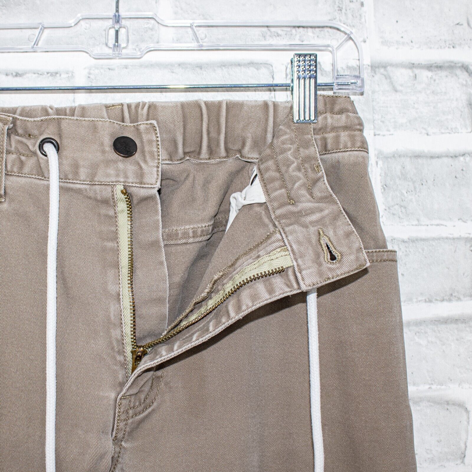 ONES STROKE ONES STROKE Tokyo Jogger Pants Khaki Drawstring ankle zip Size US 29 - 5 Thumbnail