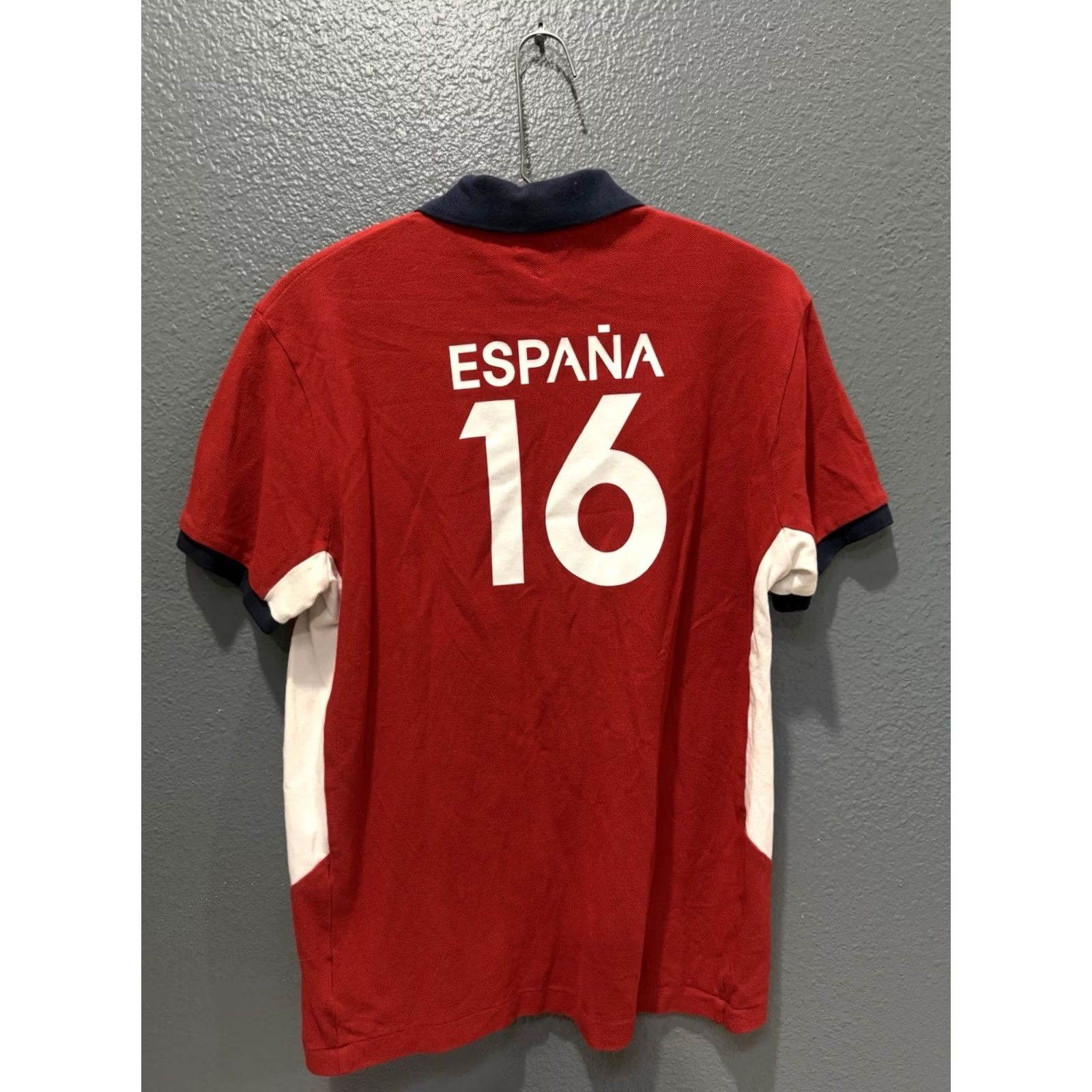 Ralph Lauren Polo Ralph Lauren Red Cotton Polo Shirt Medium Big Pony Espana Mens Size US M / EU 48-50 / 2 - 4 Thumbnail