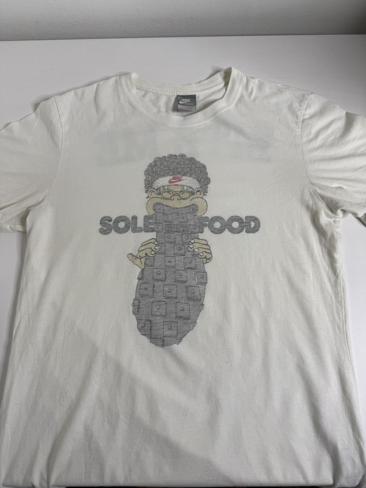 Nike × Vintage Vintage Nike Y2K Bite Me Tee “White” Size US L / EU 52-54 / 3 - 4 Thumbnail