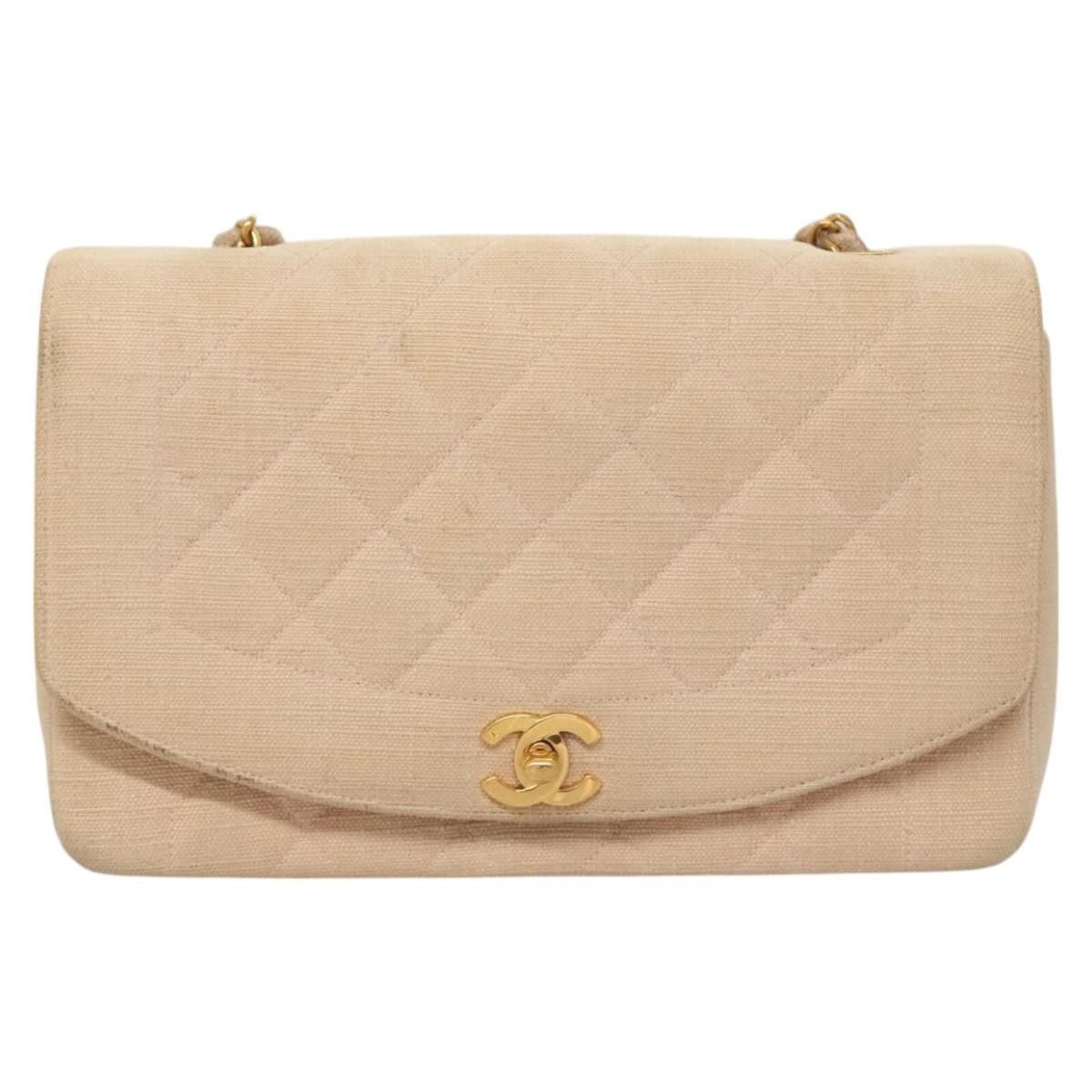 Chanel Chanel Vintage Diana Flap Bag Quilted Canvas Size ONE SIZE - 1 Thumbnail