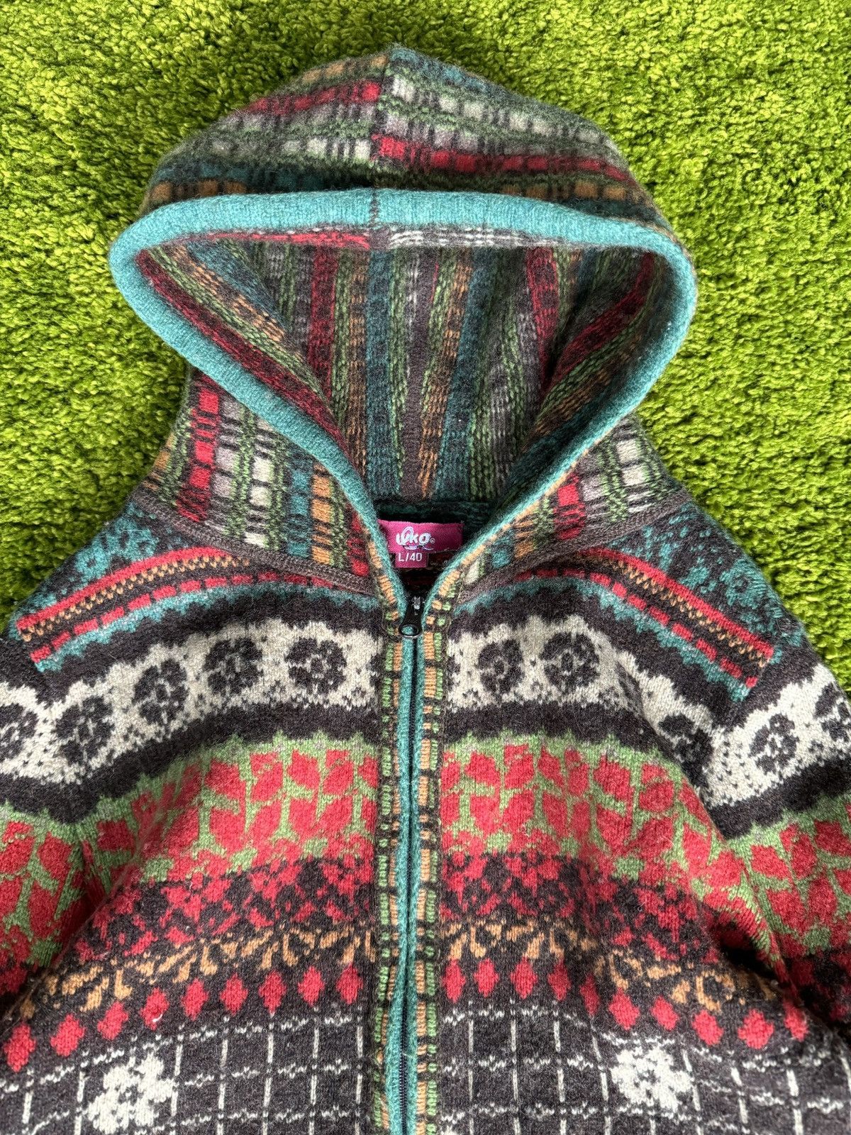 Designer Ivko avant garde 100% wool hoodie Size L / US 10 / IT 46 - 3 Thumbnail