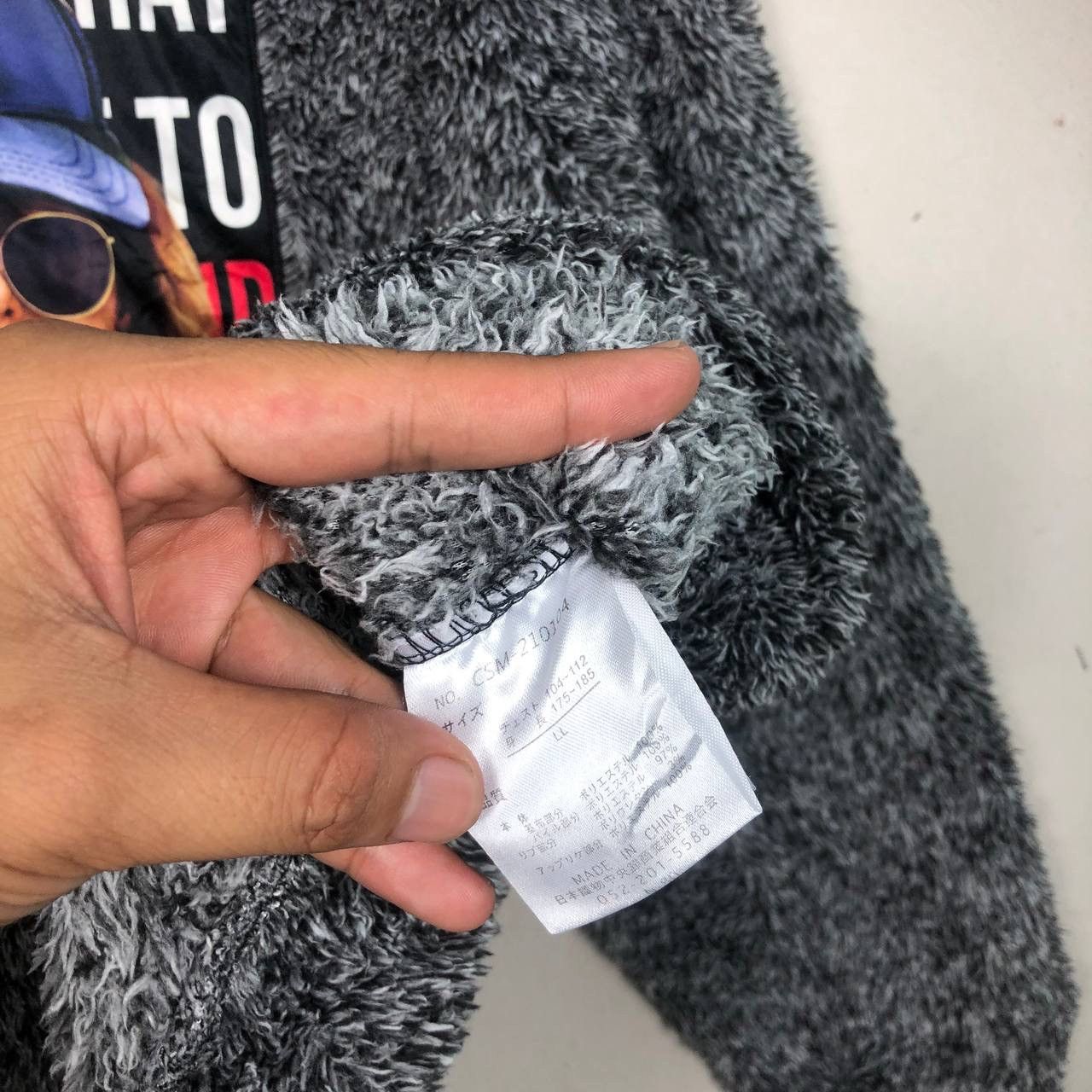 If Six Was Nine × Japanese Brand Defective Struct Charcoal Mohair Sexy Girl Printed Jumper Size US L / EU 52-54 / 3 - 5 Thumbnail