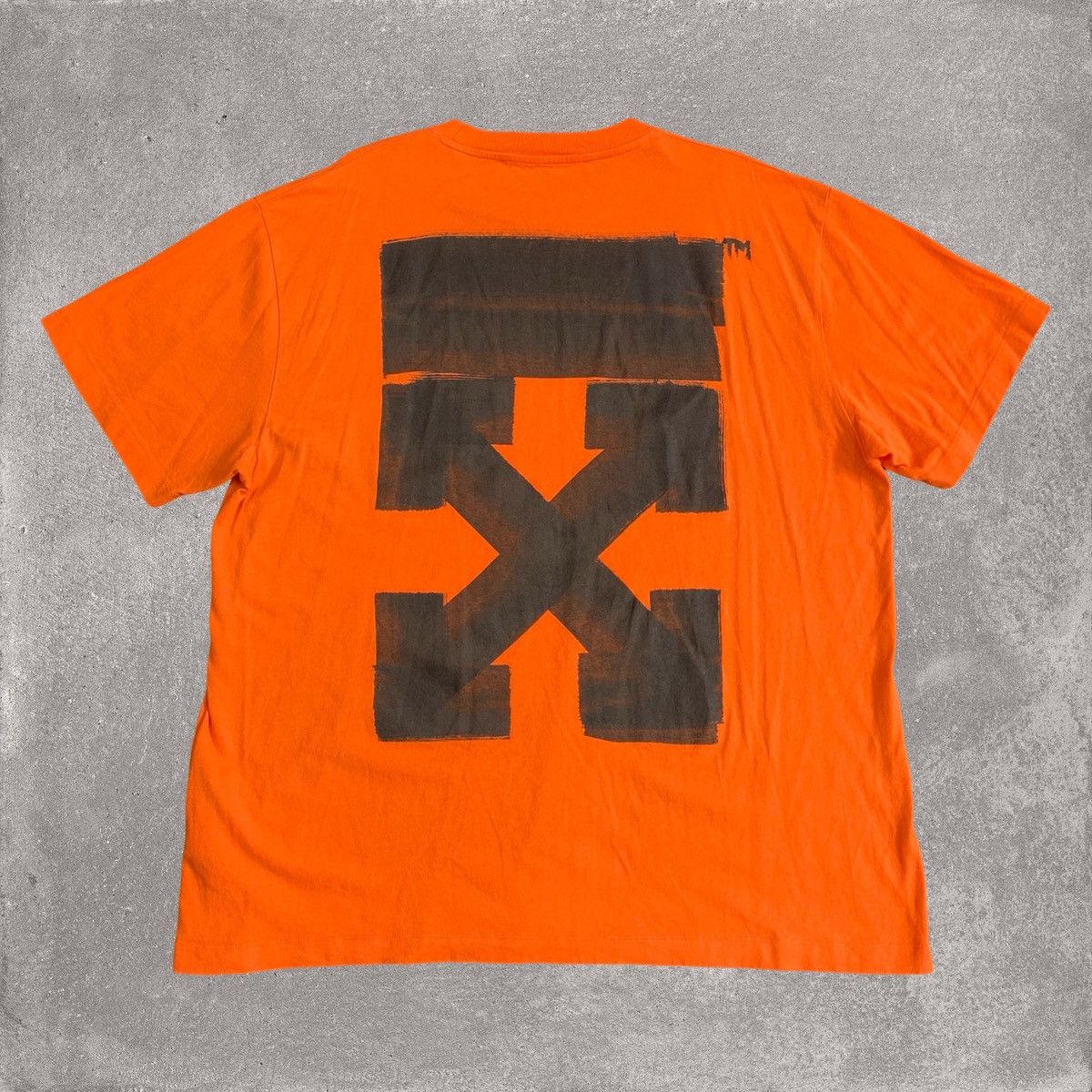 Off-White Off White XL Tee Marker Arrows Orange T-Shirt Virgil Abloh Size US XL / EU 56 / 4 - 1 Thumbnail