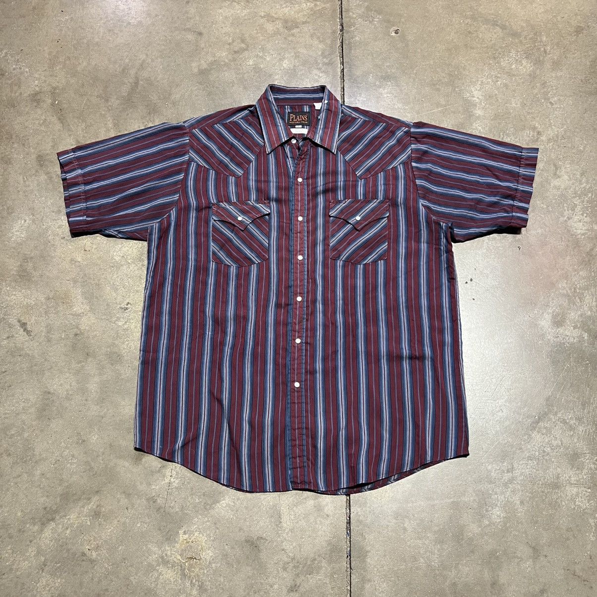Wrangler Vintage Plains Western Pearl Snap Button Shirt Short Sleeve Size US M / EU 48-50 / 2 - 1 Thumbnail