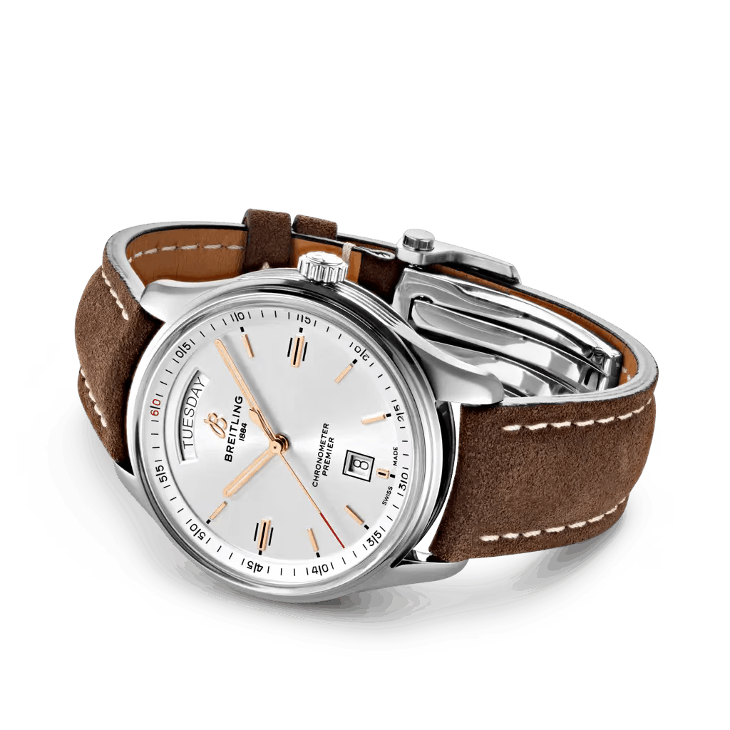Breitling o1mt1gz0125 Size: OS / Premier 40 Watch in Brown & Silver Size ONE SIZE - 3 Thumbnail