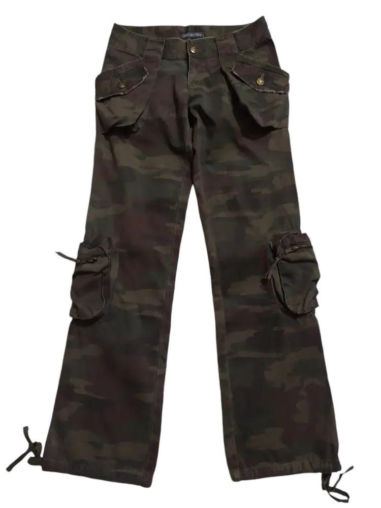 Japanese Brand Jouer Aux Echees Cargo Tactical Camo Pants Low rise Size US 28 / EU 44 - 1 Thumbnail