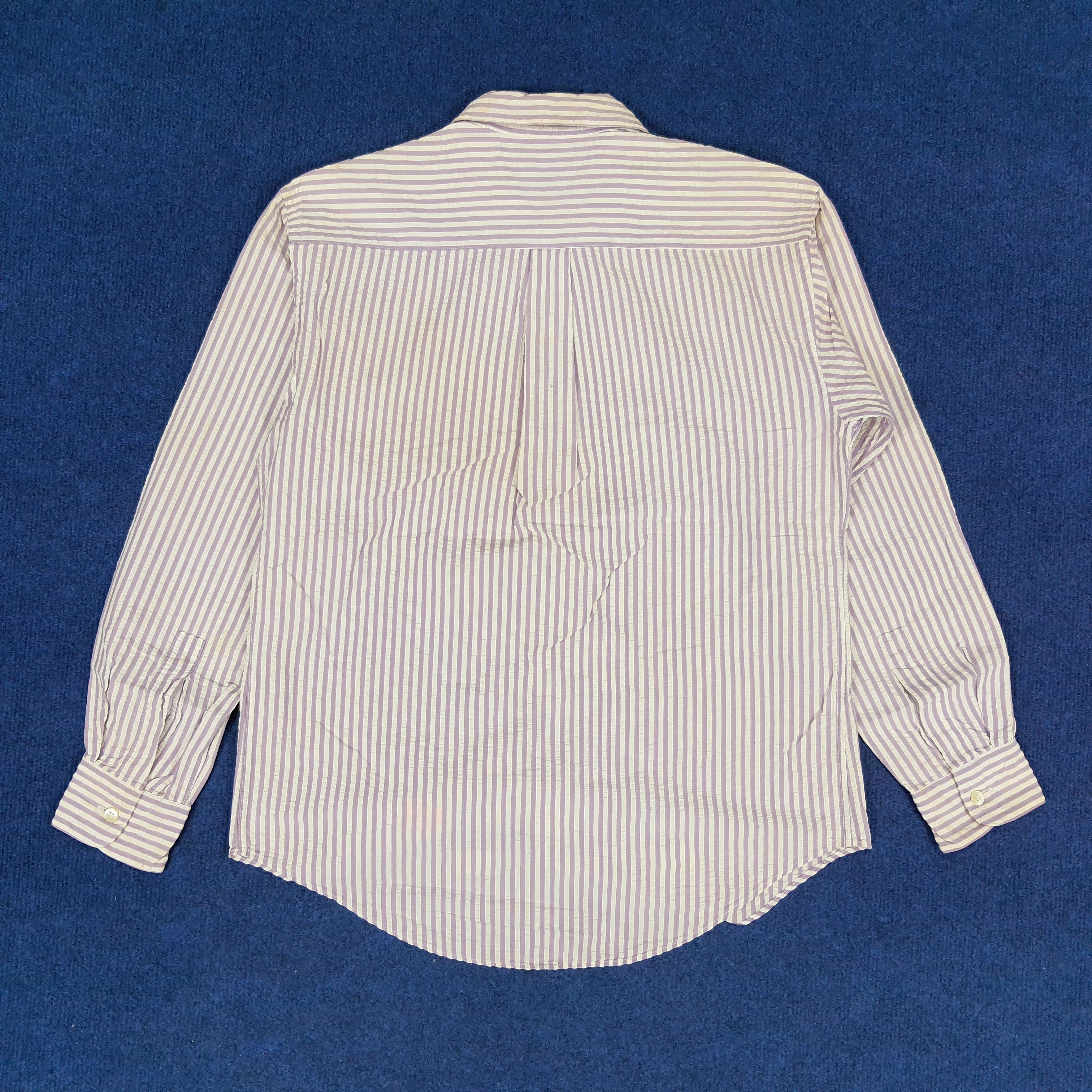 Issey Miyake × Japanese Brand × Vintage Vintage IM Issey Miyake Japanese Brand Striped Shirt Size S / US 4 / IT 40 - 3 Thumbnail