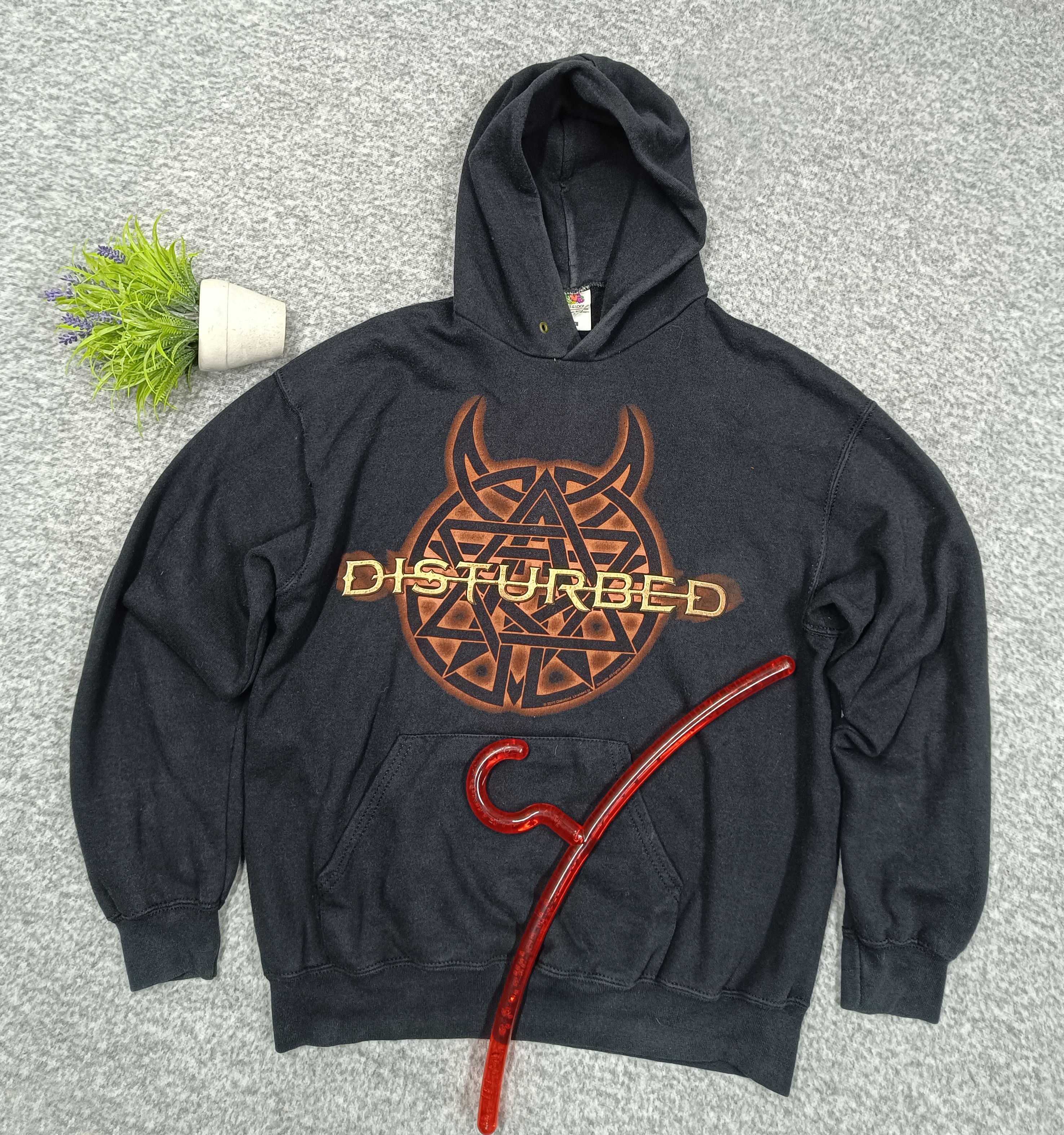 Band Tees 2015 VINTAGE DISTURBED BAND ROCK HOODIEFADED Size M Size US M / EU 48-50 / 2 - 1 Thumbnail