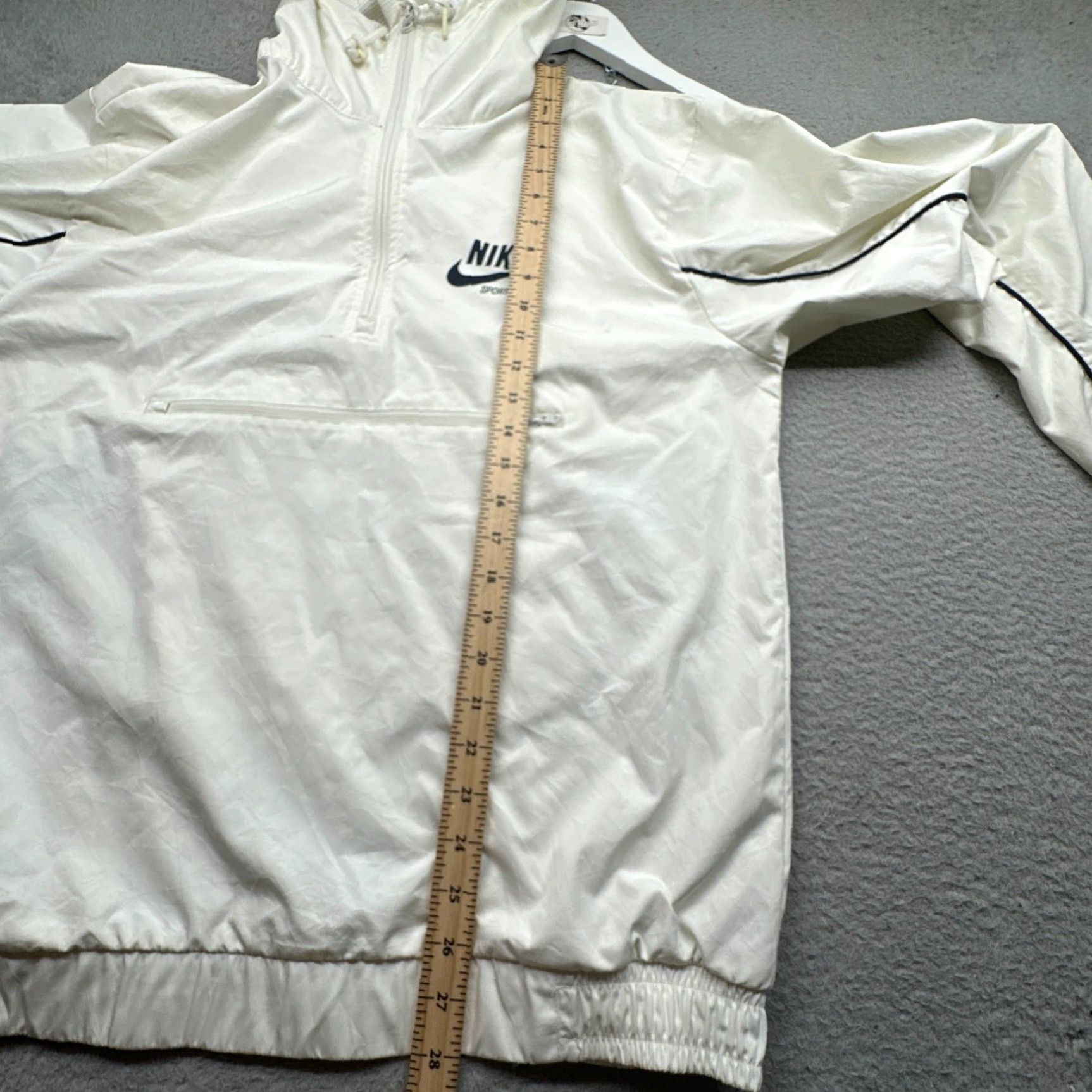 Nike Nike Archive Half Zip Woven Jacket Windbreaker Mens Medium Anorak 941877-133 White Size US M / EU 48-50 / 2 - 3 Thumbnail