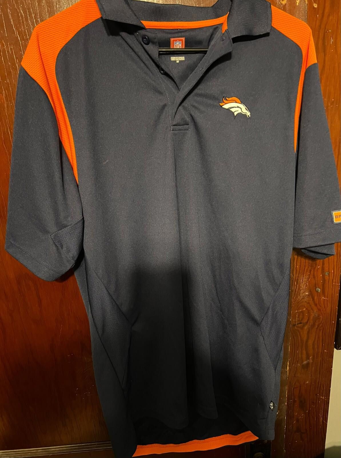 NFL Denver Broncos Polo Shirt Men's M Blue/Orange Football NFL Size ONE SIZE - 1 Thumbnail