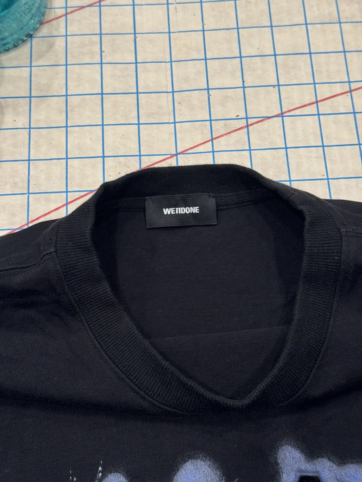 WE11DONE WE11DONE Crystal Logo Long Sleeve Black Mens MediumOversized Size US M / EU 48-50 / 2 - 5 Thumbnail