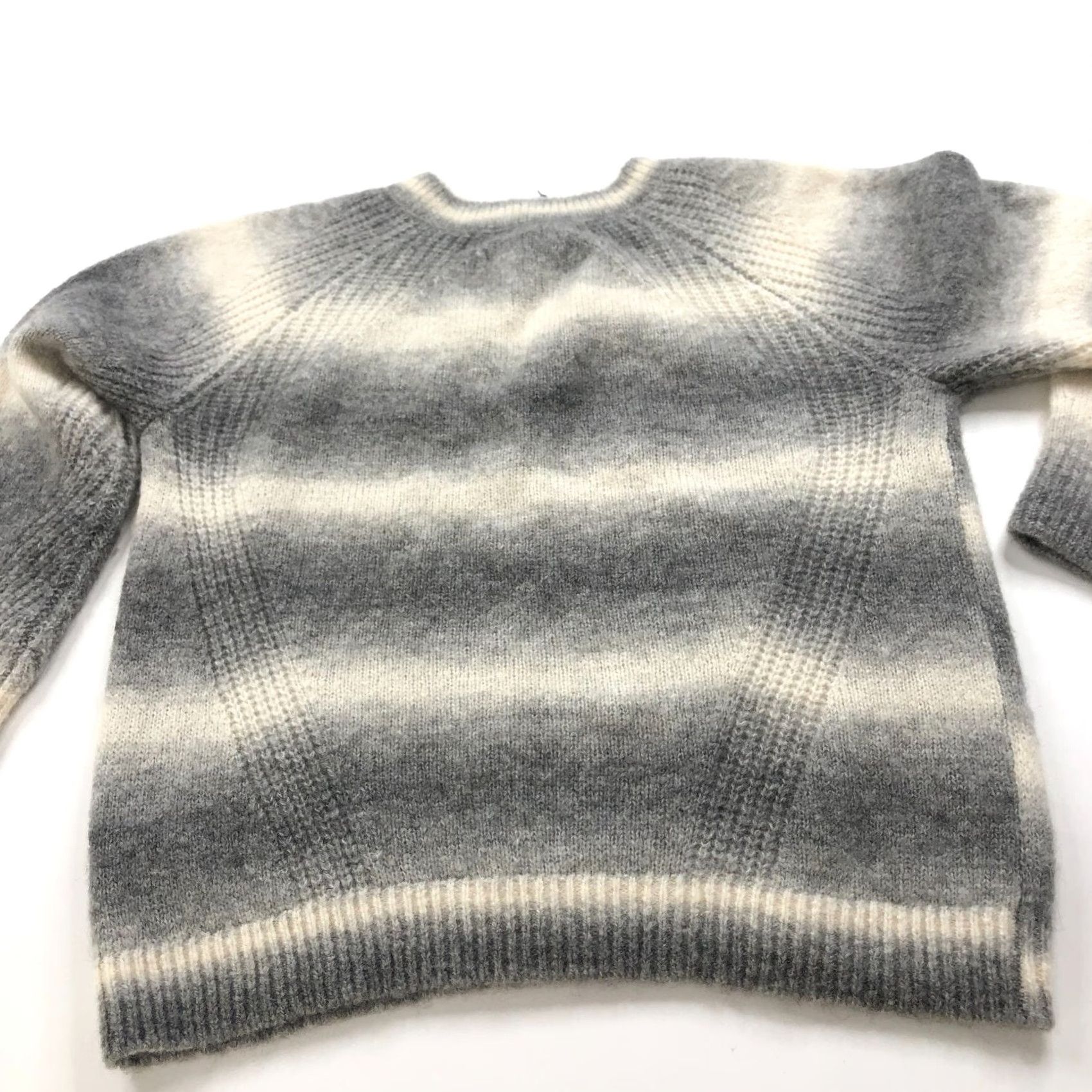 Club Monaco Club Monaco Pullover Sweater XS Women Crew Neck Alpaca Cashmere Wool Gray Knit Striped Casual 4.25 HRJ Italian Yarn Vintage No Size XS / US 0-2 / IT 36-38 - 7 Thumbnail