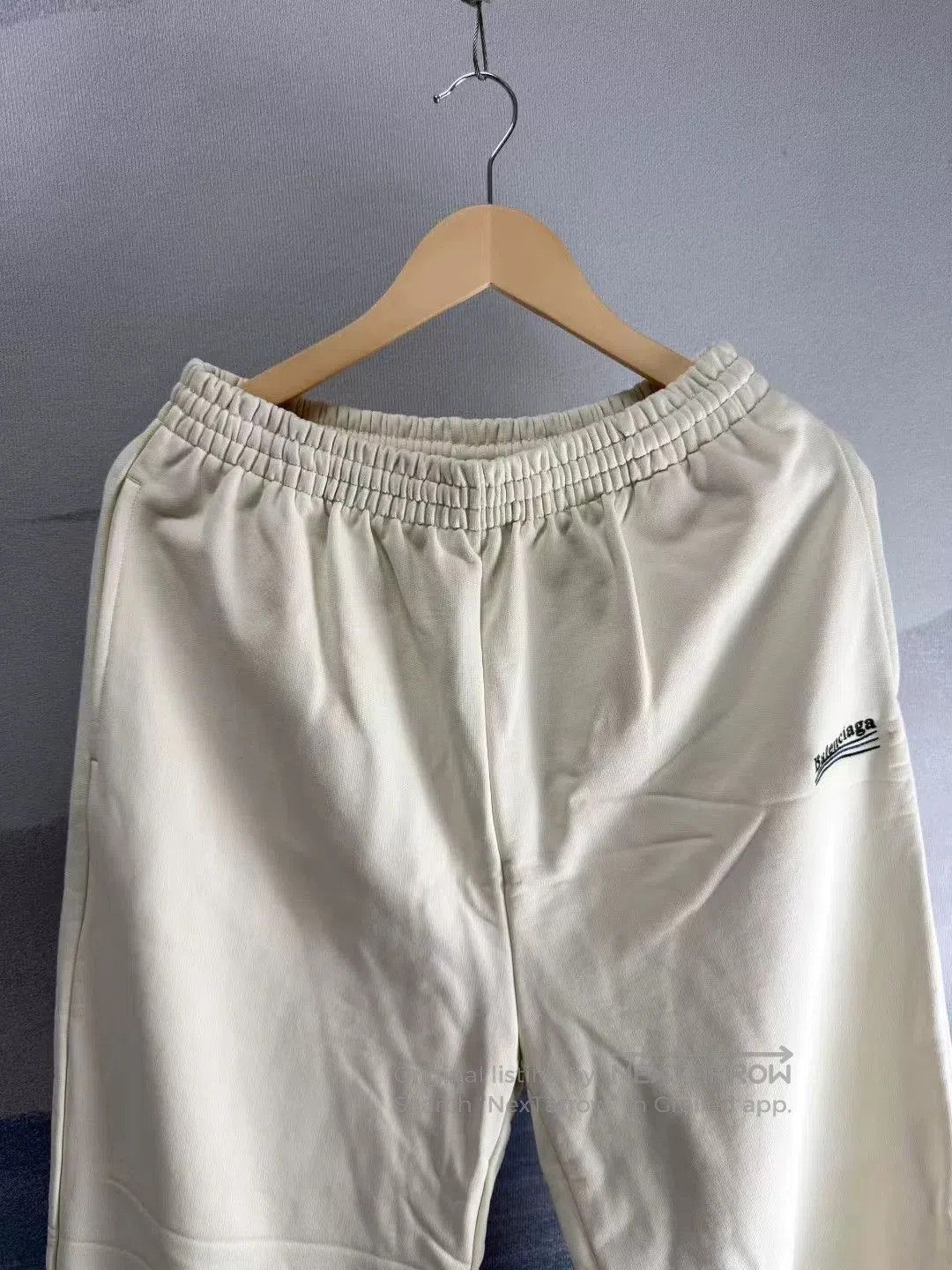 Balenciaga Balenciaga Beige Embroidered Cola Pants XS. Size 26" / US 2 / IT 38 - 2 Thumbnail