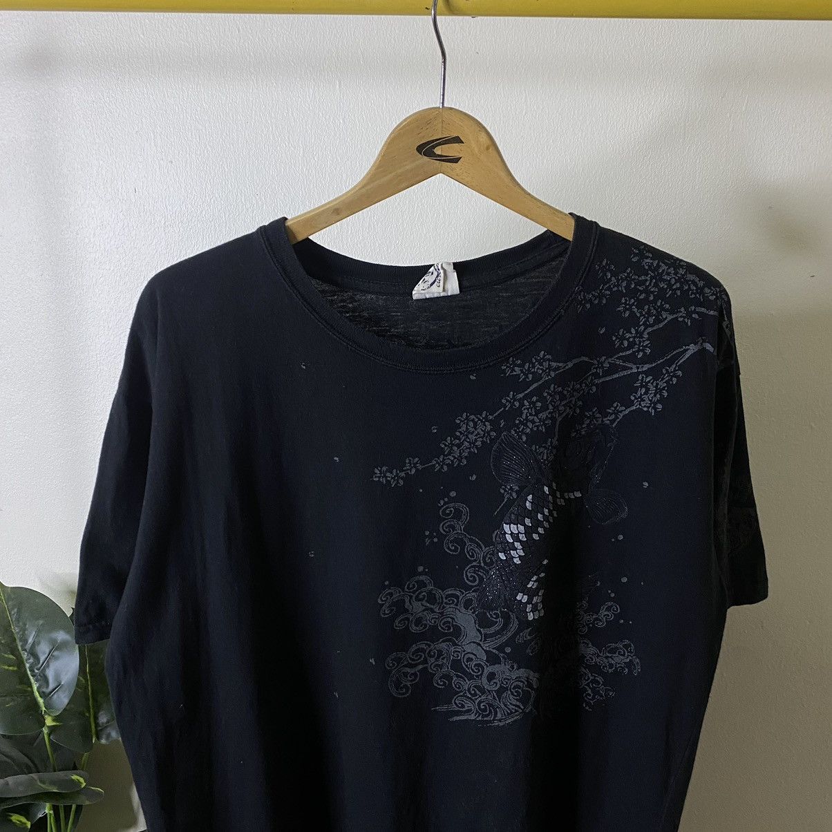 Affliction × Ed Hardy × Japanese Brand Koi Fish Sukajan Motive Ed Hardy Karakuri Tamashii Style Tee Size US XL / EU 56 / 4 - 7 Thumbnail