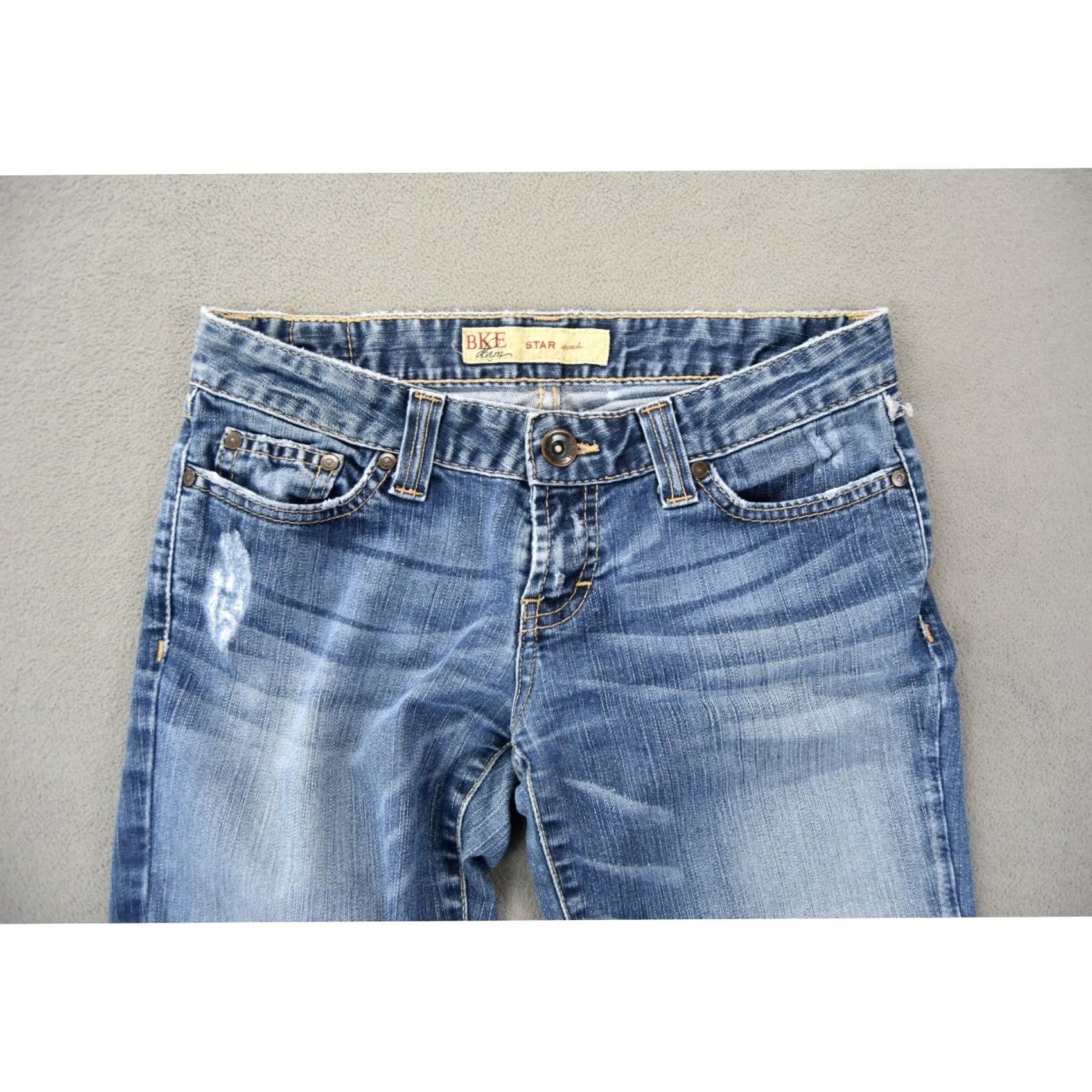 BKE BKE Star Stretch Denim Capri Cropped Jeans Womens Size 27 Waist 29 Blue Size 27" / US 4 / IT 40 - 3 Thumbnail