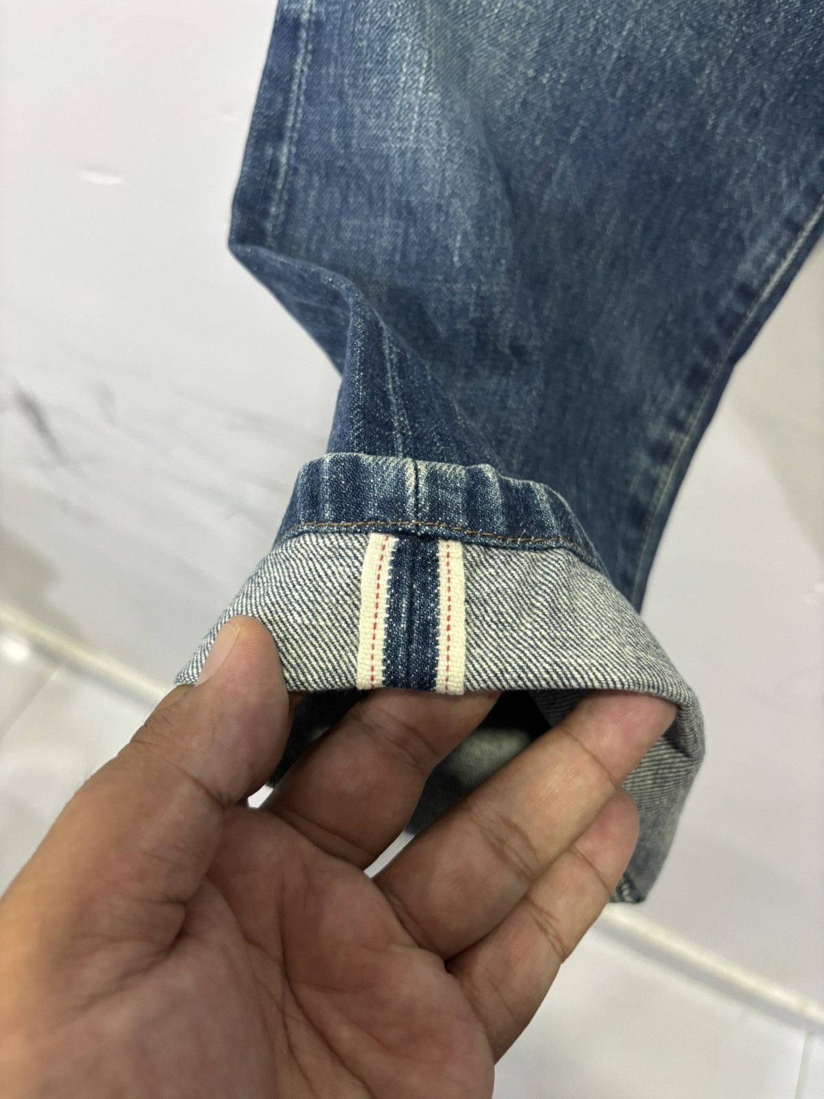 Levi's Vintage Levis 701XX Big E Selvedge Jeans Size US 30 / EU 46 - 3 Thumbnail