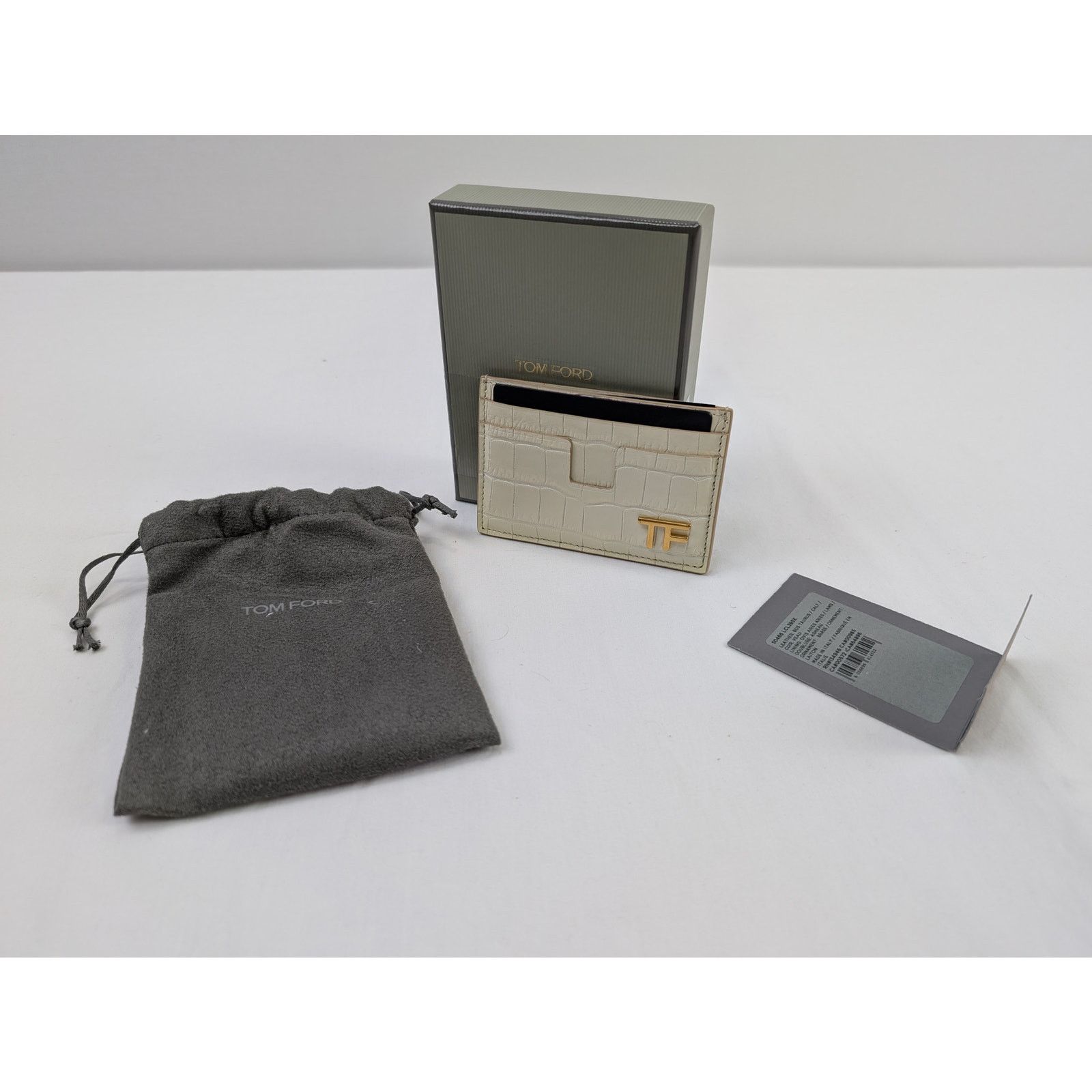 Tom Ford o1rshd1 Size: OS / Card Holder in Ivory Size ONE SIZE - 9 Thumbnail