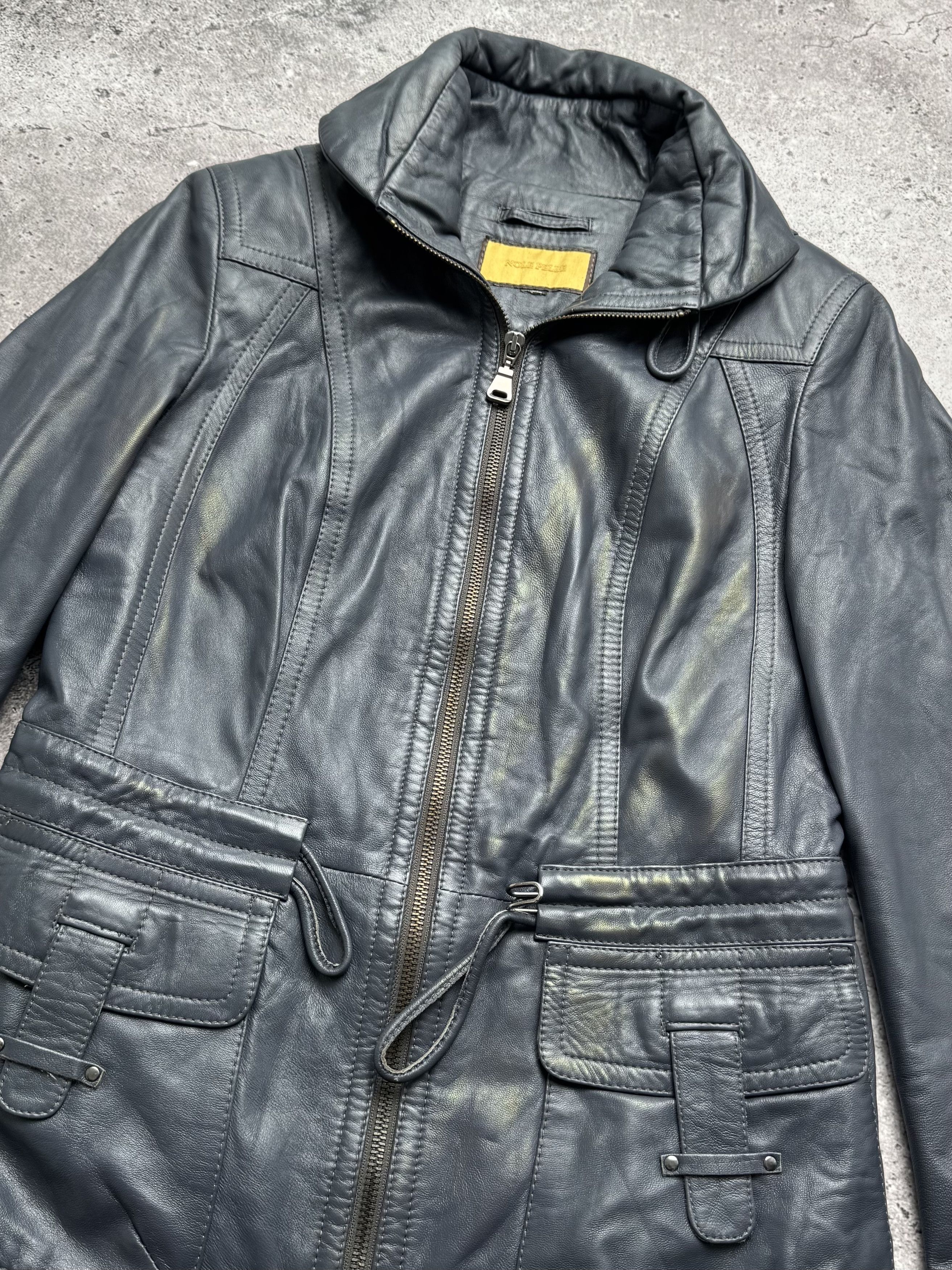 Vintage Vintage Cropped Leather Jacket C2(V485) Size S / US 4 / IT 40 - 4 Thumbnail