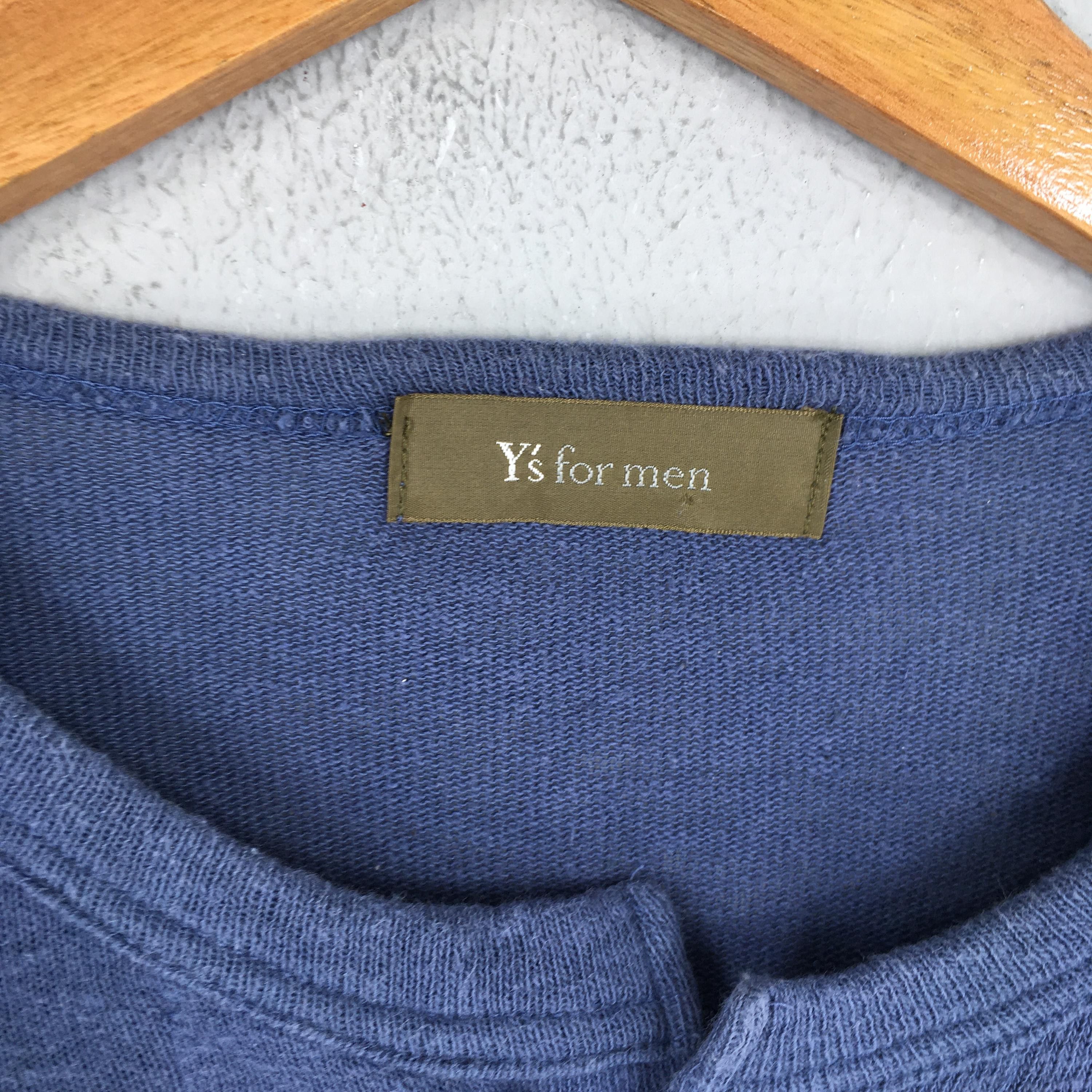 Yohji Yamamoto Vintage Yohji Yamamoto Blue Tshirt Medium Size US M / EU 48-50 / 2 - 4 Thumbnail