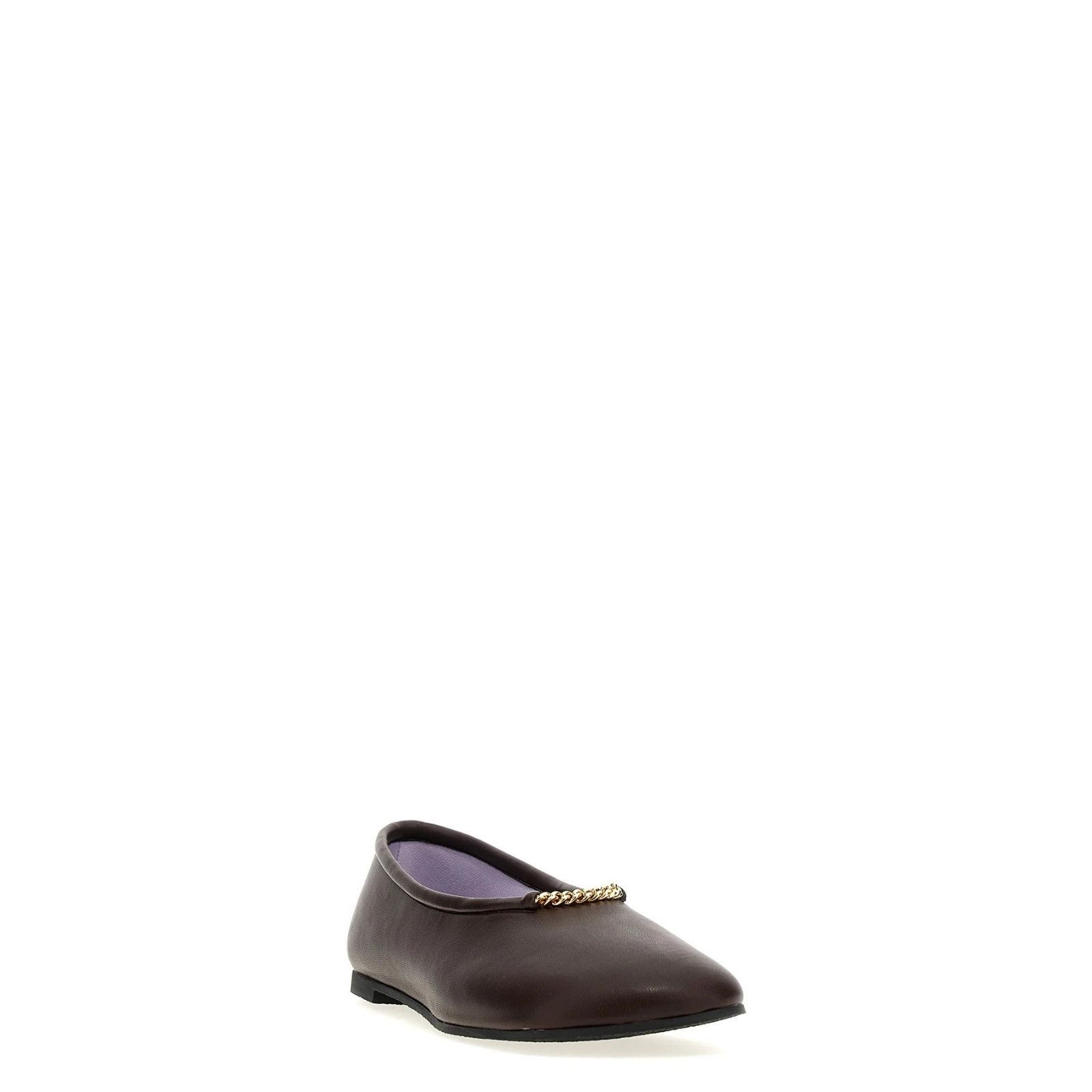 Stella McCartney STELLA MCCARTNEY Ryder Brown Leather Flats New & Authentic ( Size US 7.5 / IT 37.5 - 2 Thumbnail