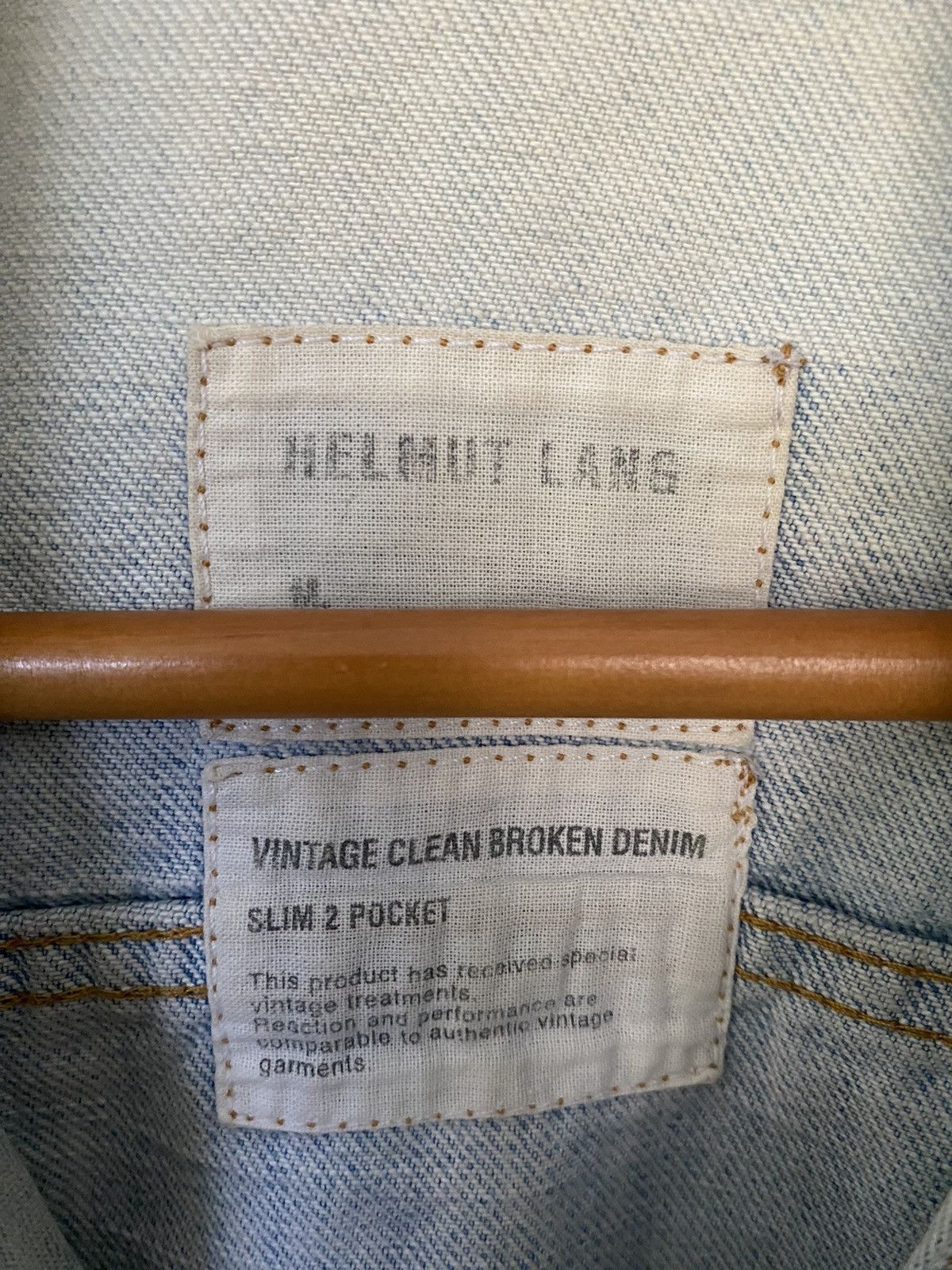 Helmut Lang Vtg Helmut Lang Distressed and faded denim Size US S / EU 44-46 / 1 - 17 Thumbnail