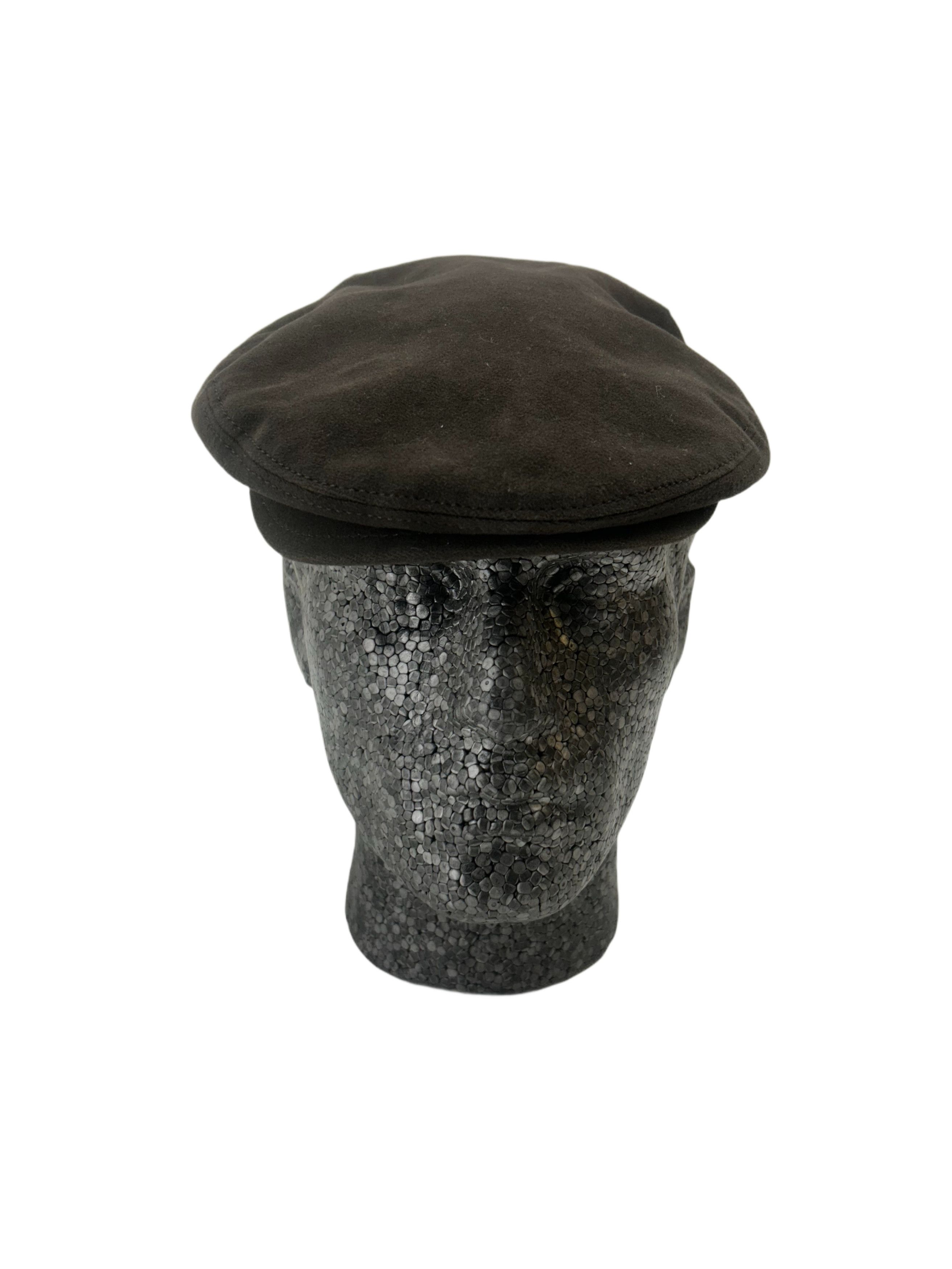Prada Prada Linea Rossa Brown felted Wool Driver Cap Size 32 - 1 Thumbnail