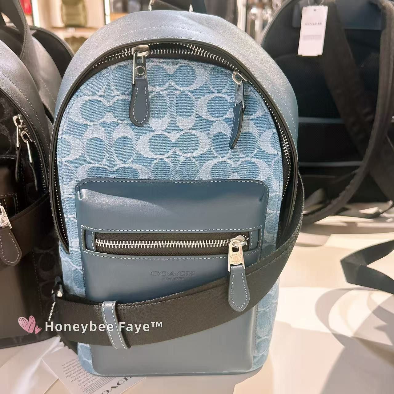 Coach West Pack In Signature Denim CDF25 Size ONE SIZE - 1 Thumbnail