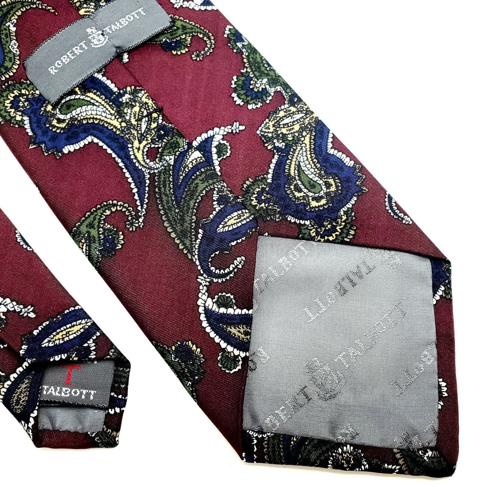 Robert Talbott Robert Talbott Silk Tie Purple Print Paisley Classic Size ONE SIZE - 6 Thumbnail