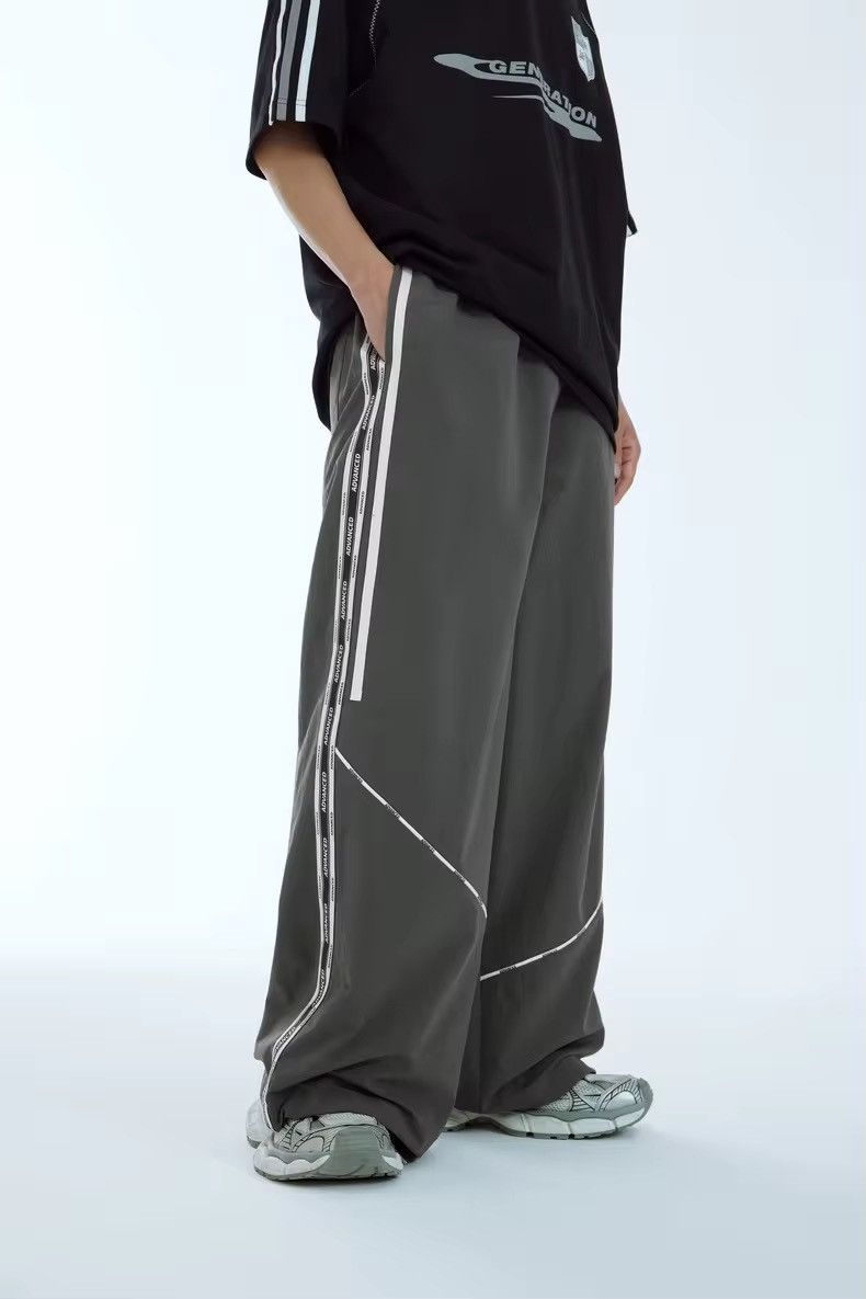 Japanese Brand × Jean Retro Side Splicing Track Pants Size US 29 - 1 Thumbnail
