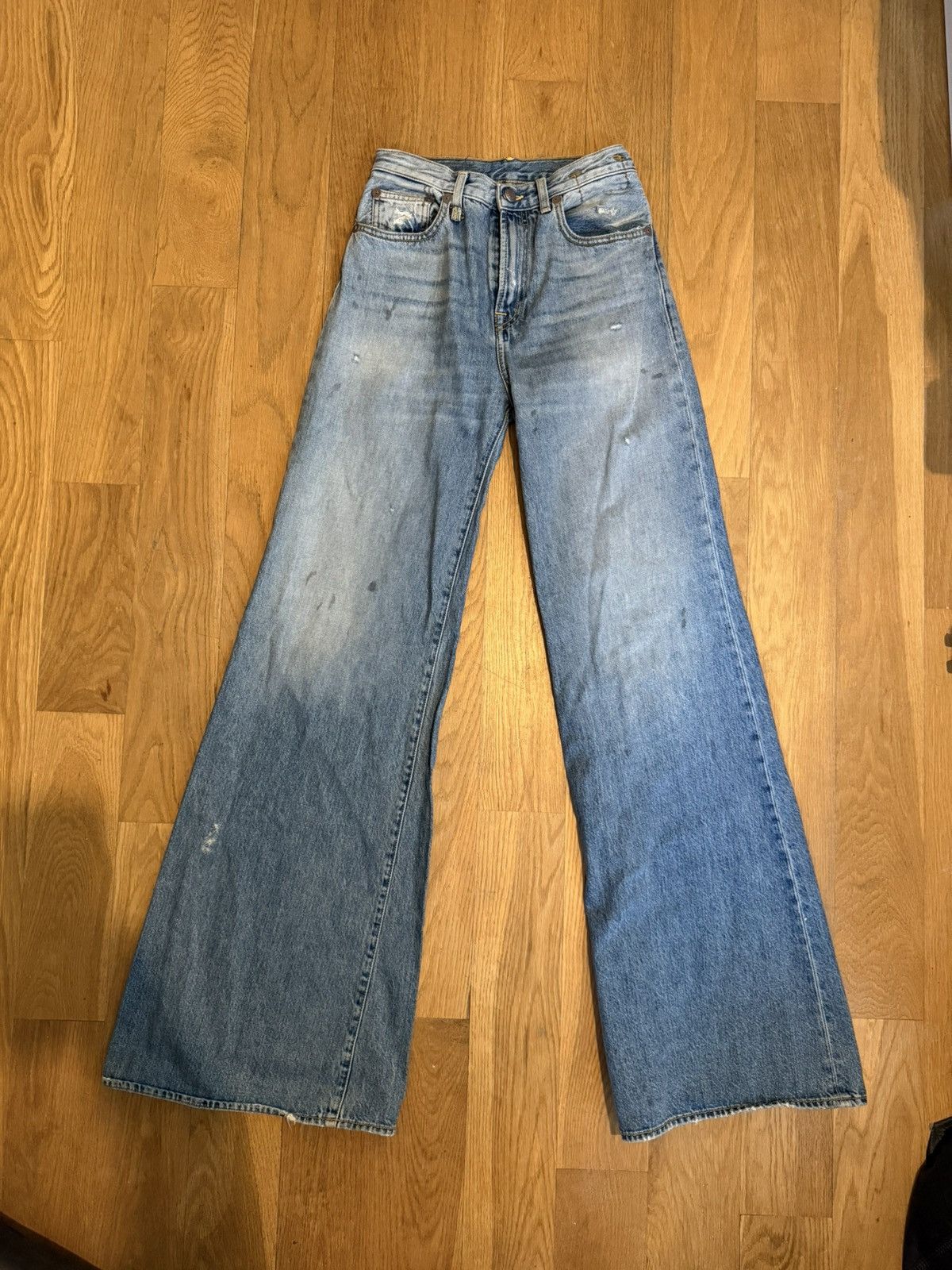 R13 R13 Raegan Wide Leg Jeans Size 27" / US 4 / IT 40 - 2 Thumbnail