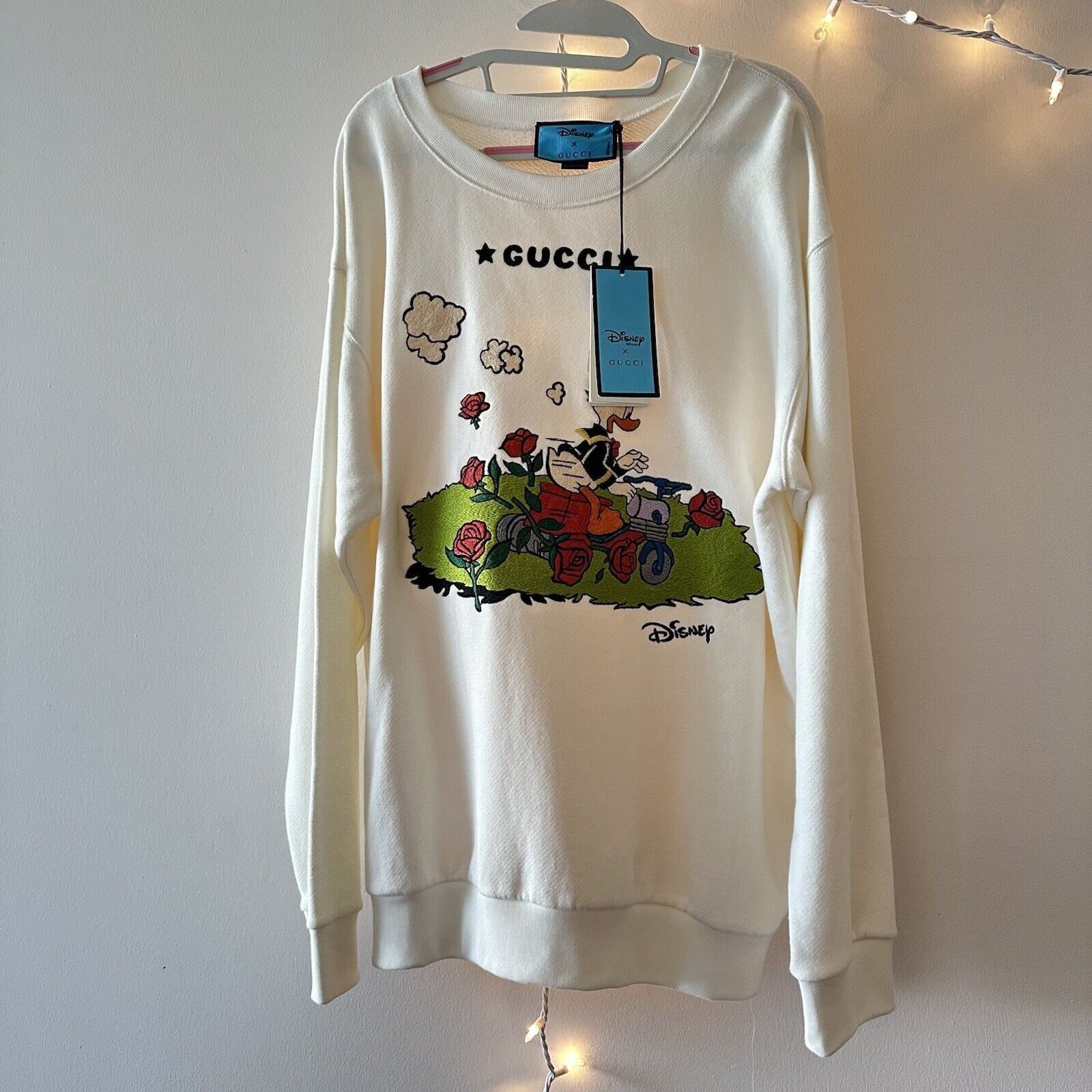 Gucci NWT Gucci White Disney Edition Donald Duck Sweatshirt sz M T Size M / US 6-8 / IT 42-44 - 11 Thumbnail